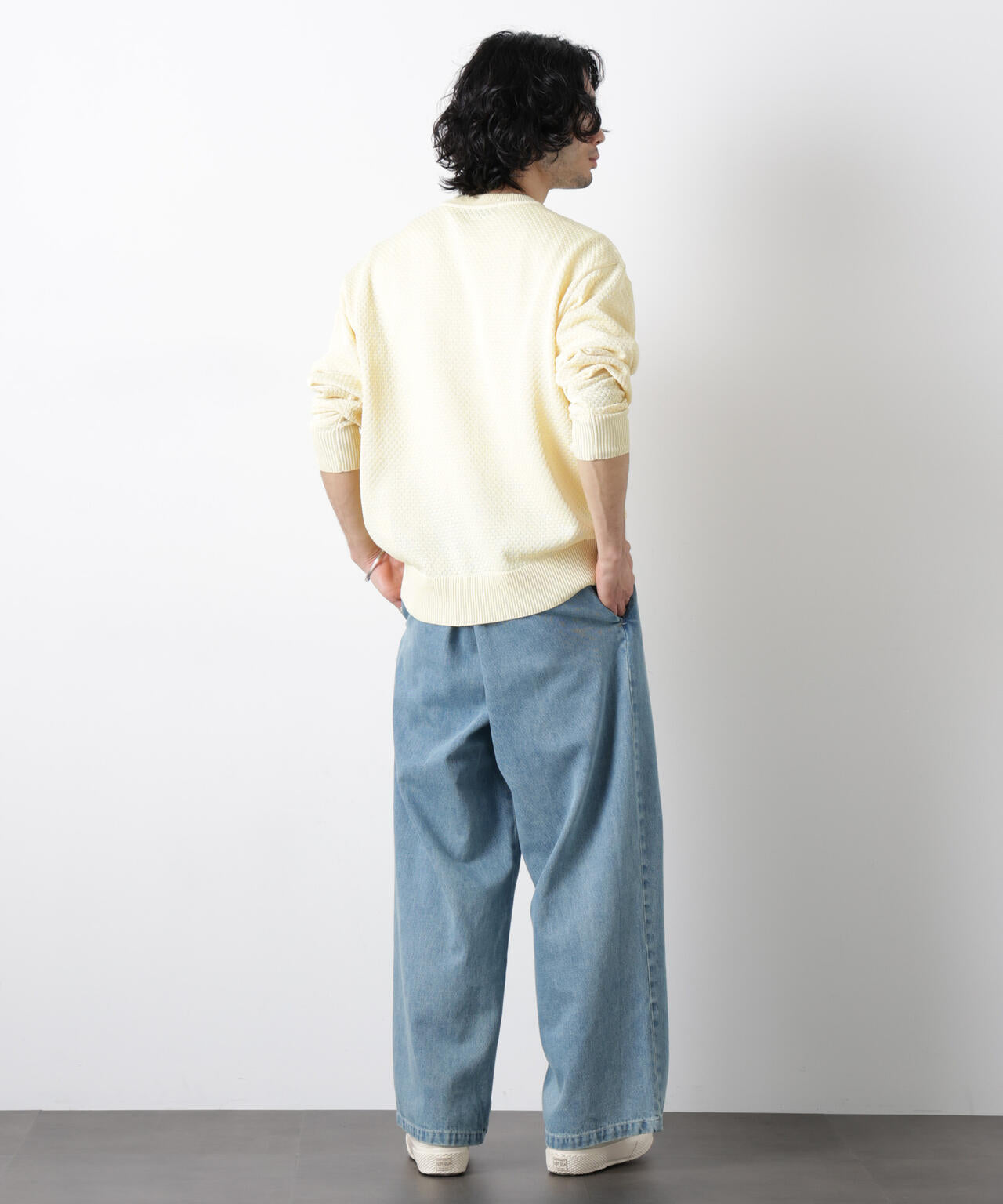 ｢OtoNANO｣大人のワイドデニムパンツ