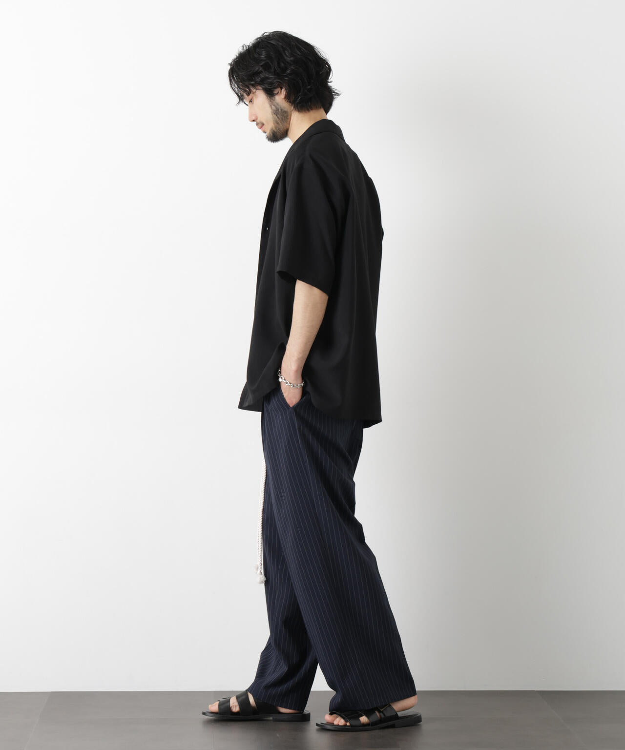 「メランジドライ」ワイドスラックス(セットアップ可)