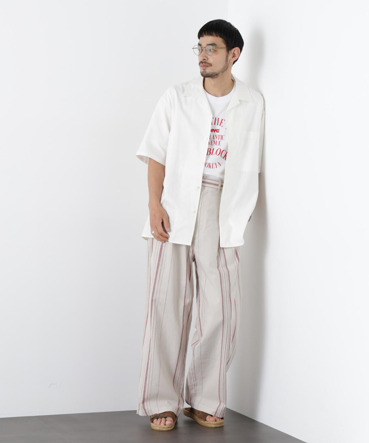 ｢FRENCH LINEN｣ ストライプスラックス