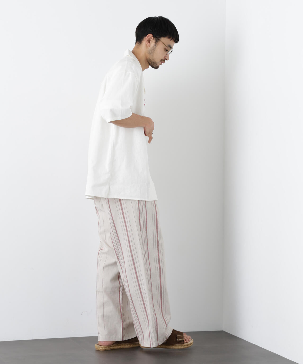 ｢FRENCH LINEN｣ ストライプスラックス