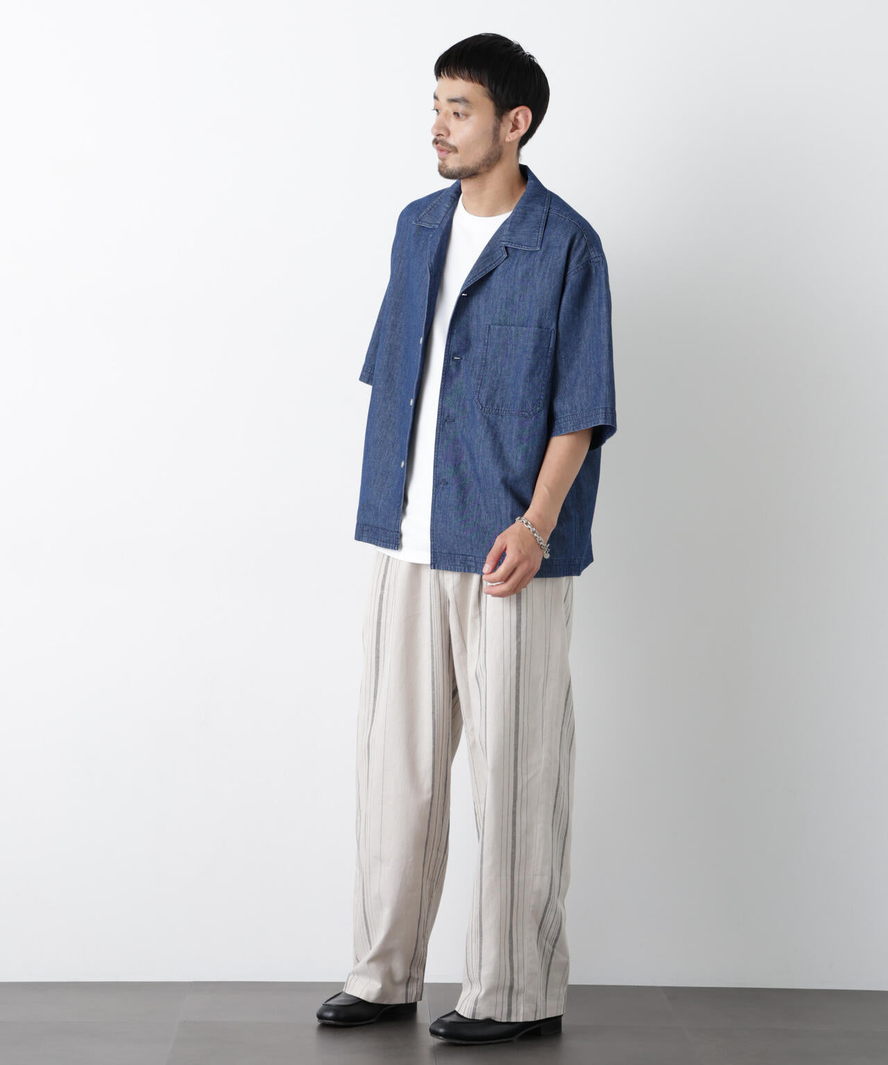 ｢FRENCH LINEN｣ ストライプスラックス