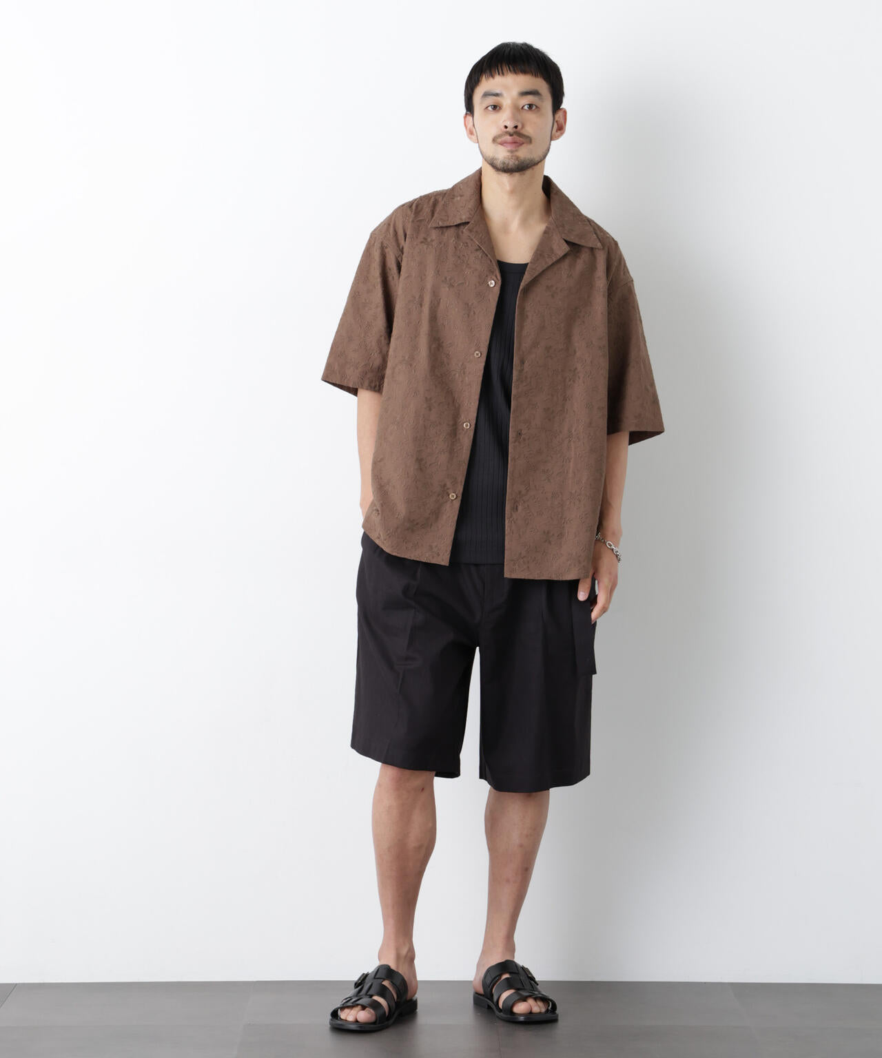 ｢FRENCH LINEN｣ ベルテッドワイドショーツ