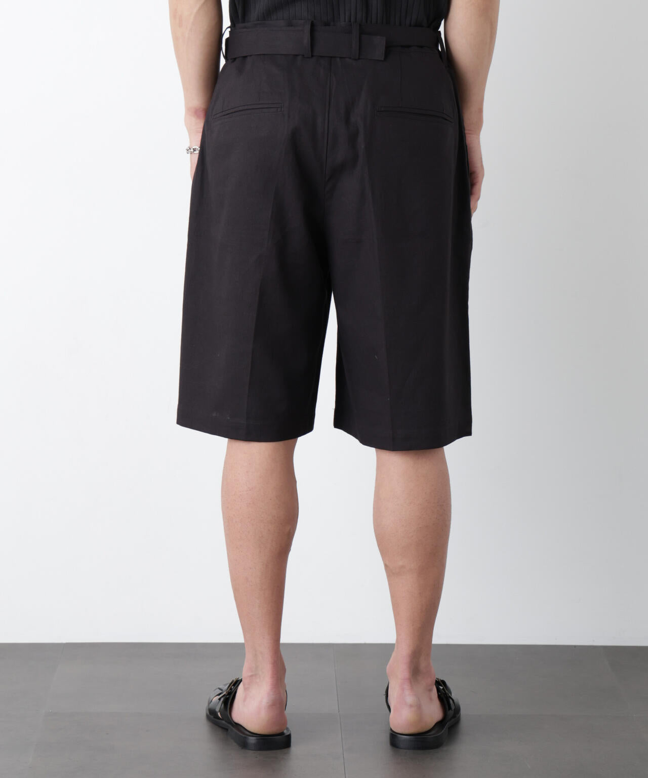 ｢FRENCH LINEN｣ ベルテッドワイドショーツ