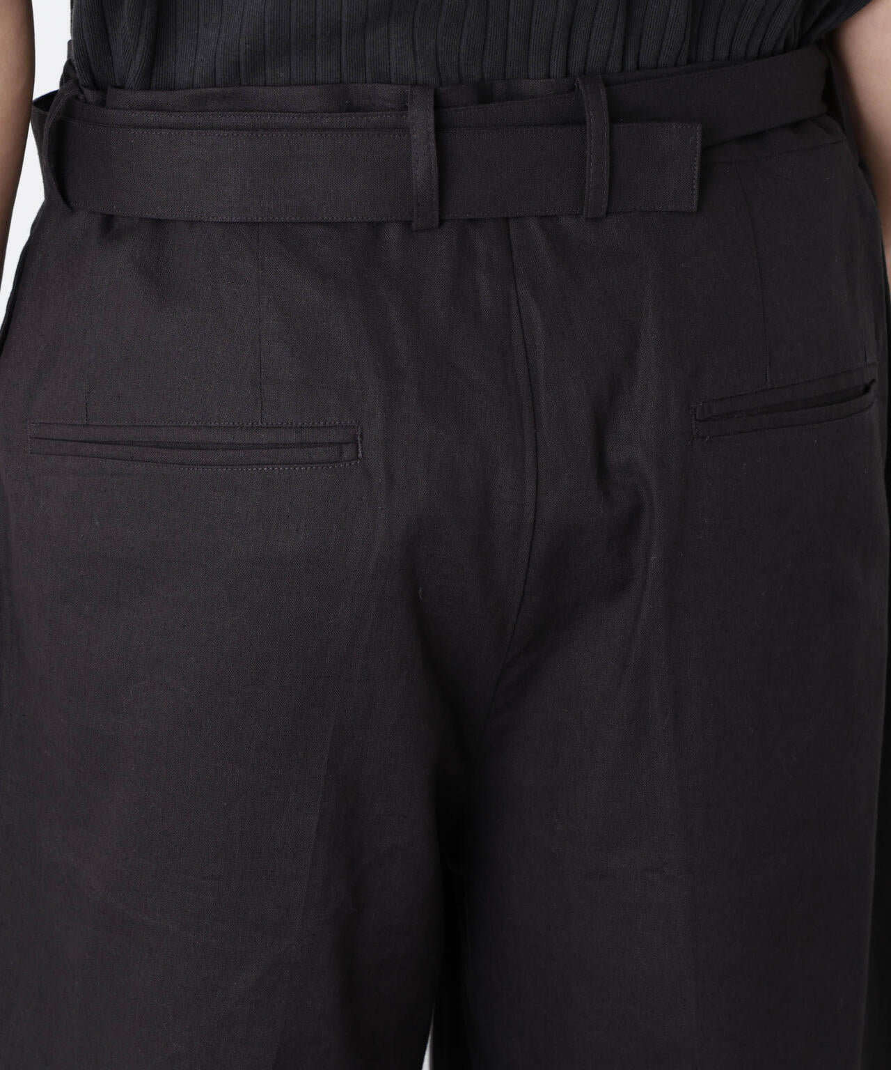 ｢FRENCH LINEN｣ ベルテッドワイドショーツ