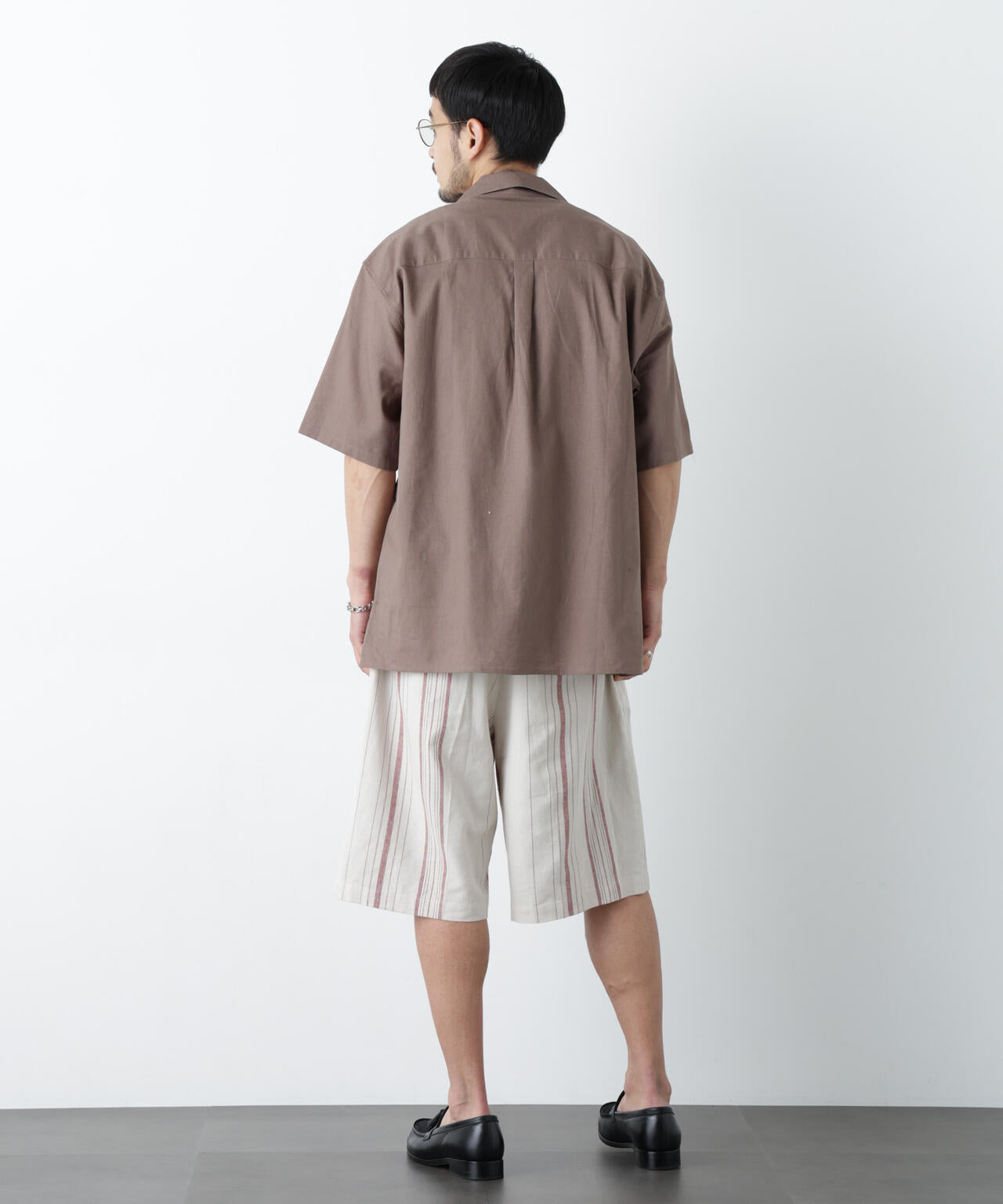 ｢FRENCH LINEN｣ ベルテッドワイドショーツ