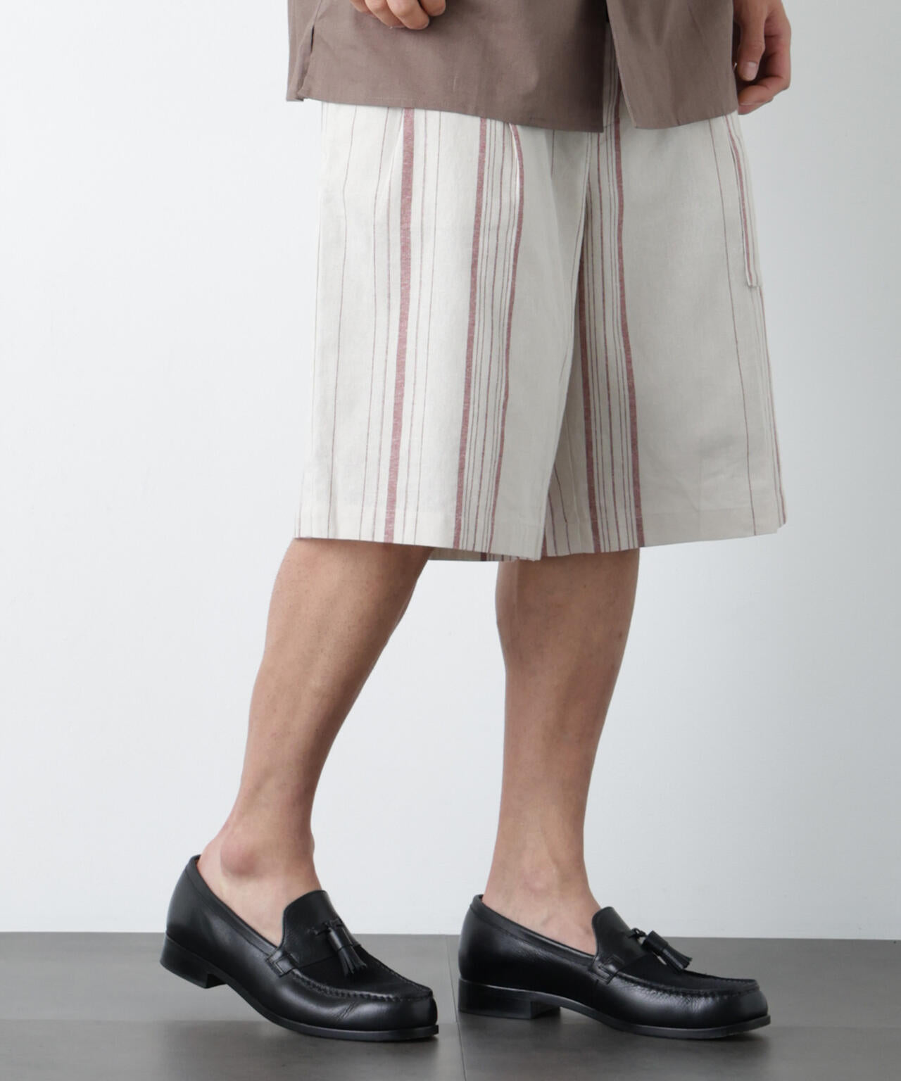 ｢FRENCH LINEN｣ ベルテッドワイドショーツ