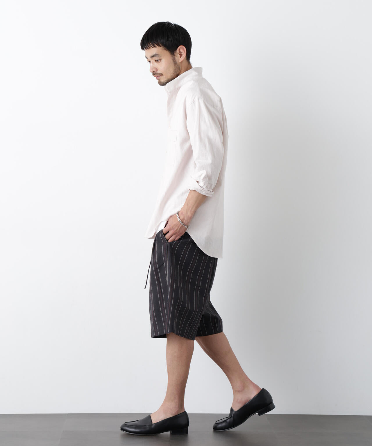 ｢FRENCH LINEN｣ ベルテッドワイドショーツ