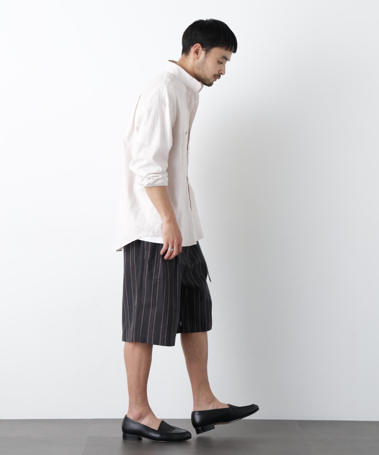 ｢FRENCH LINEN｣ ベルテッドワイドショーツ