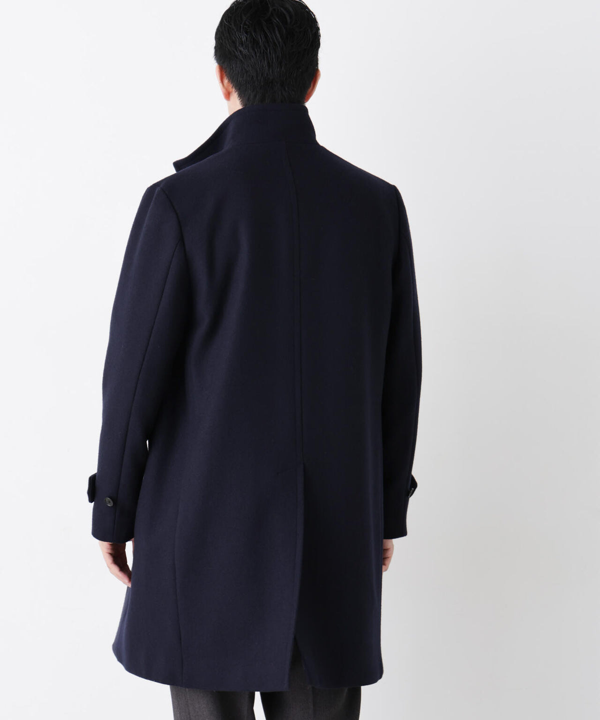 「NEW ON COAT」ウール/Nスタンドカラーコート