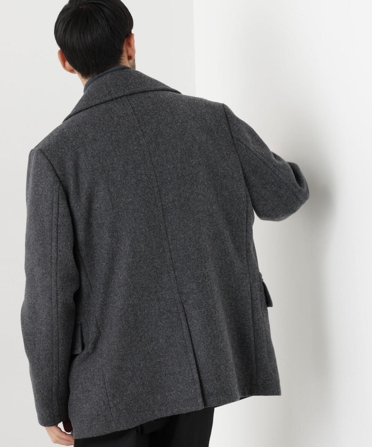 「NEW ON COAT」ウール/NショートPコート