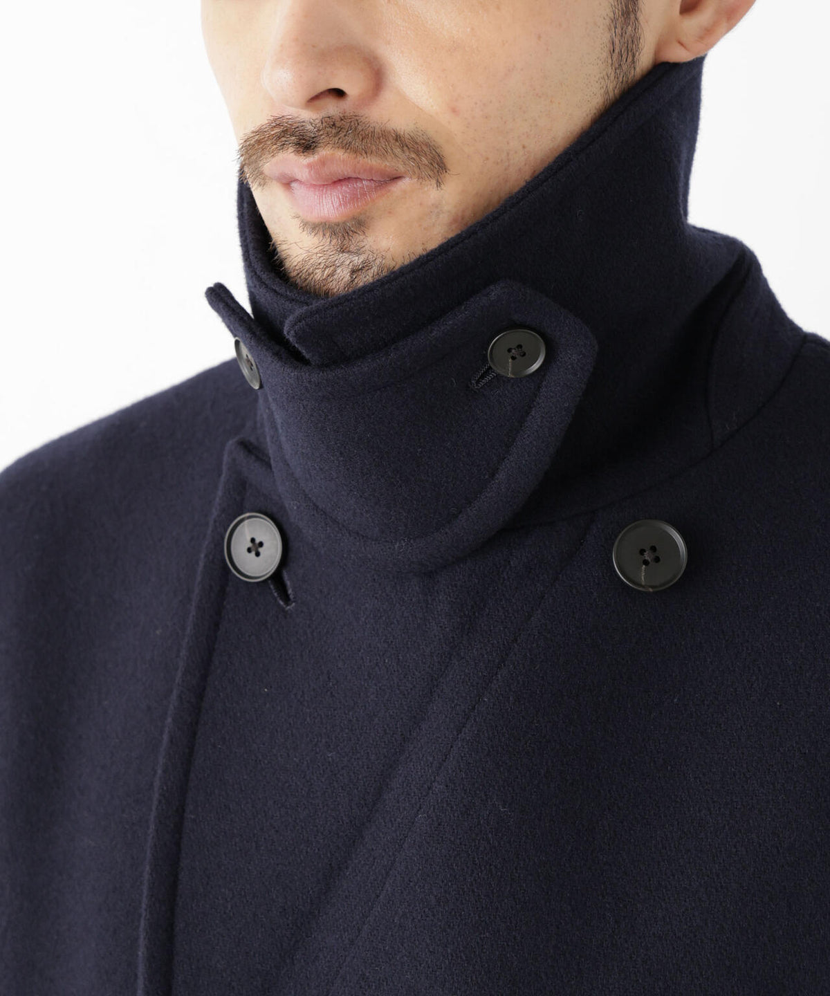「NEW ON COAT」ウール/NショートPコート