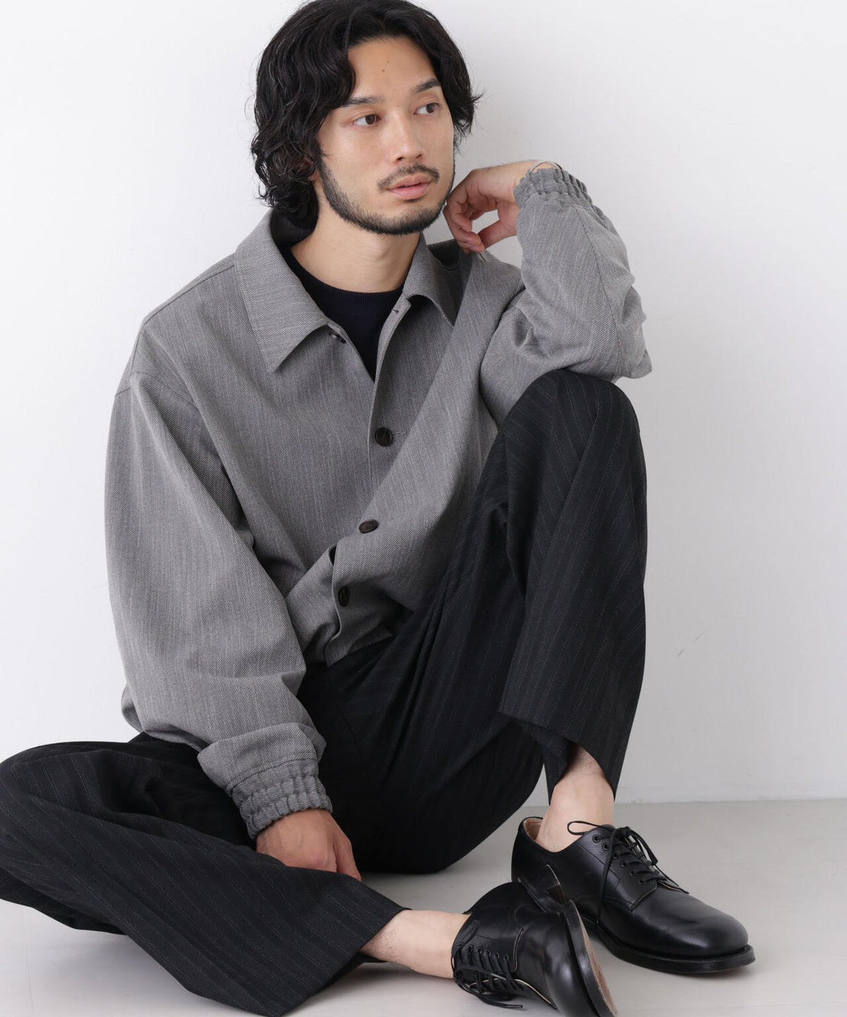 ｢DELEGANT｣ クロップドコーチジャケット（セットアップ可）