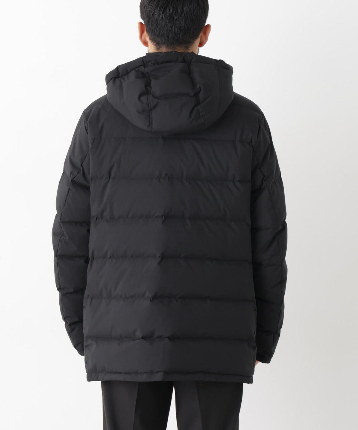 ALLIED FEATHER＋DOWN ステッチミドルダウン フード脱着/撥水