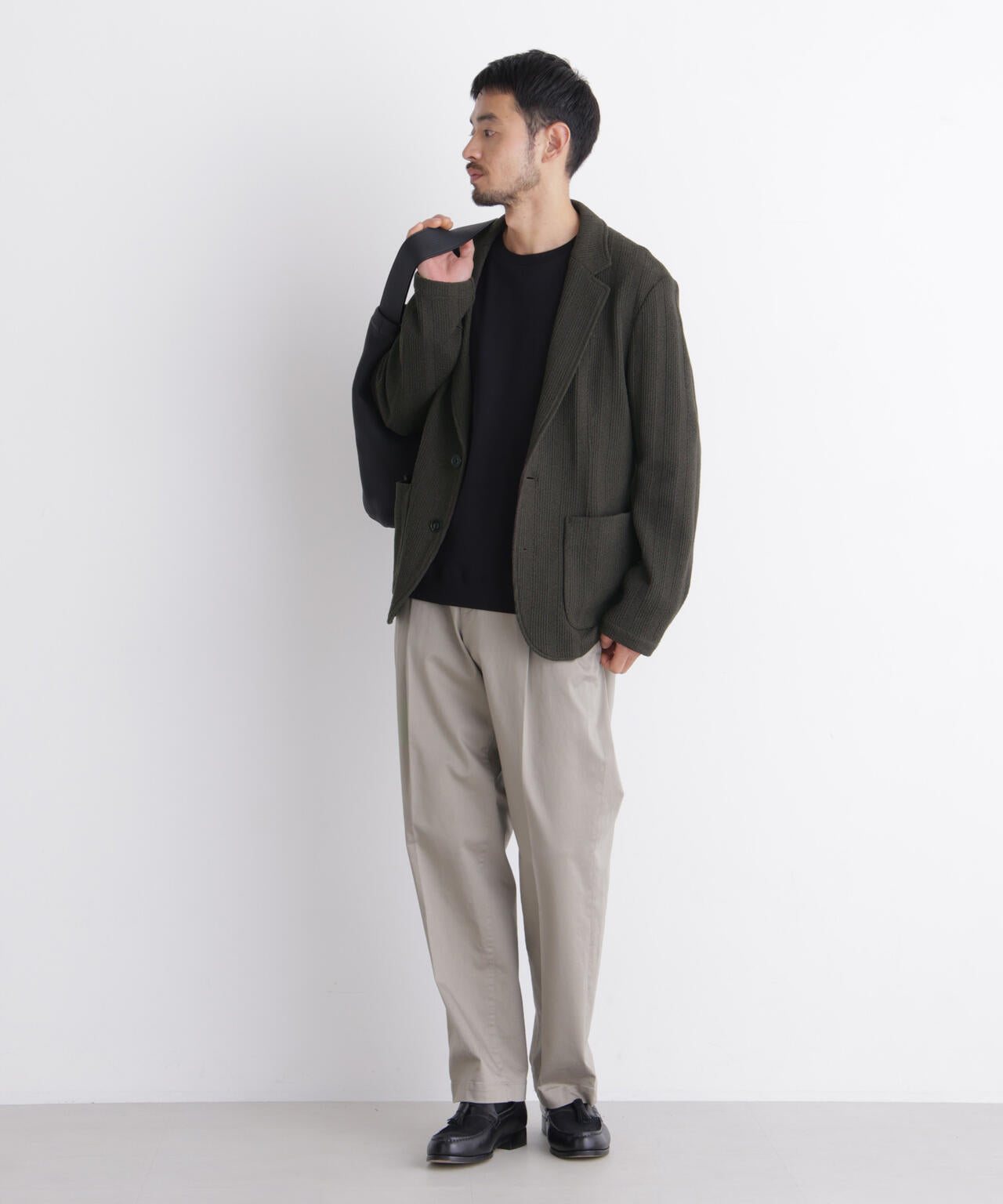 【大人気セットアップ】｢DamerinoJacket｣TEXBRID(R) リンクスストライプジャージージャケット