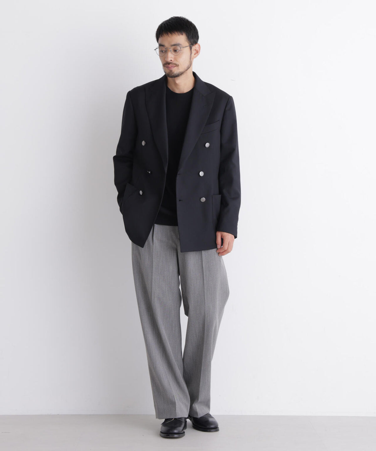 「DamerinoJacket」TWオールシーズンドビーダブルブレストブレザー