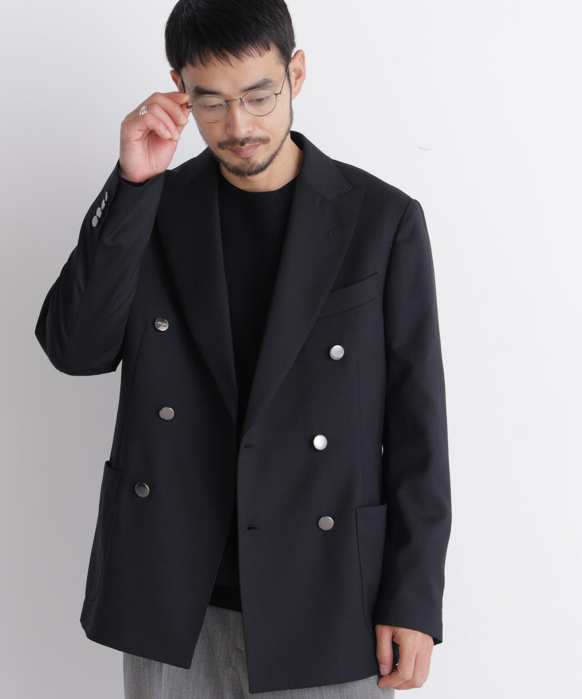 「DamerinoJacket」TWオールシーズンドビーダブルブレストブレザー
