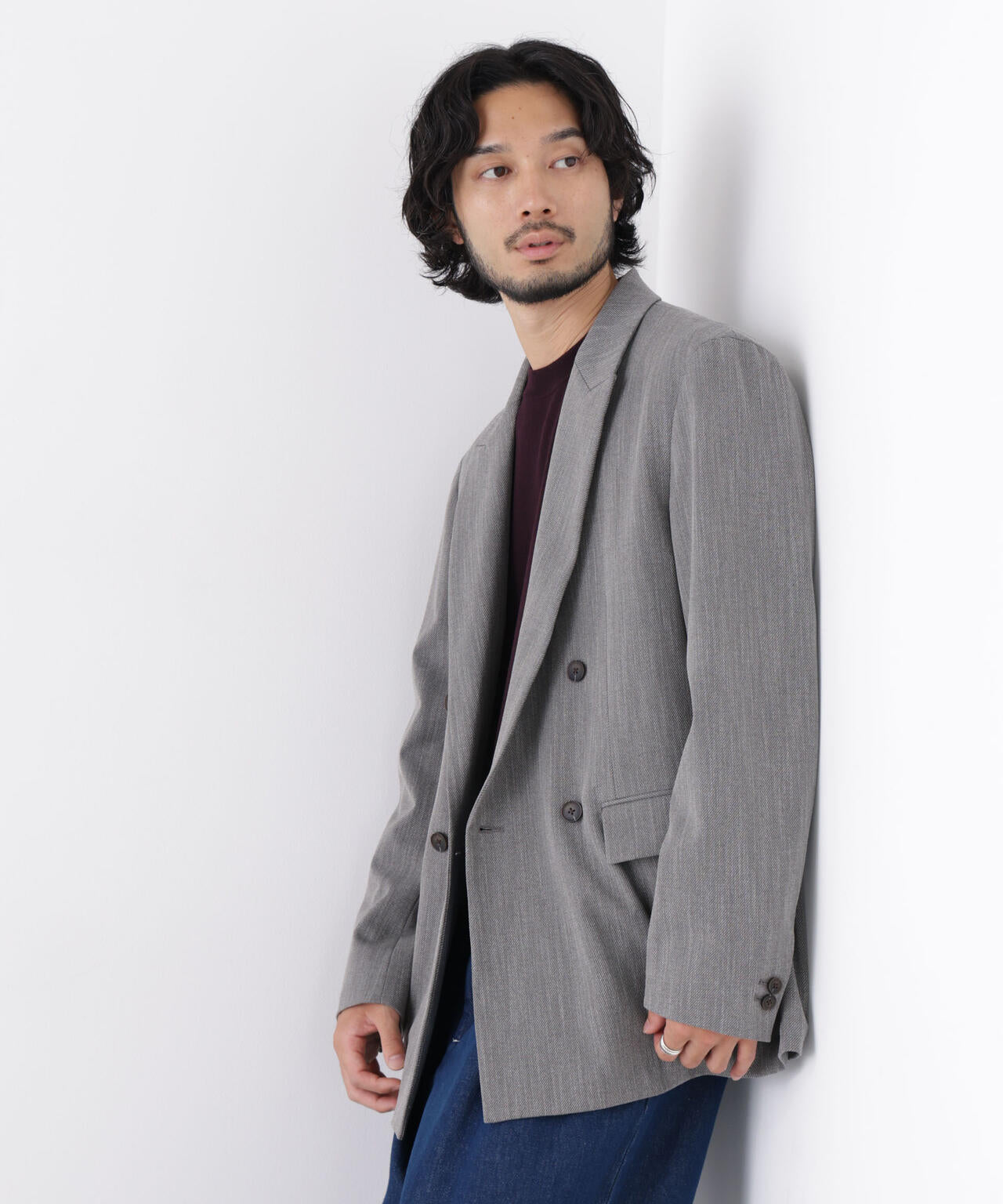 ｢DELEGANT｣ ダブルブレストジャケット（セットアップ可）