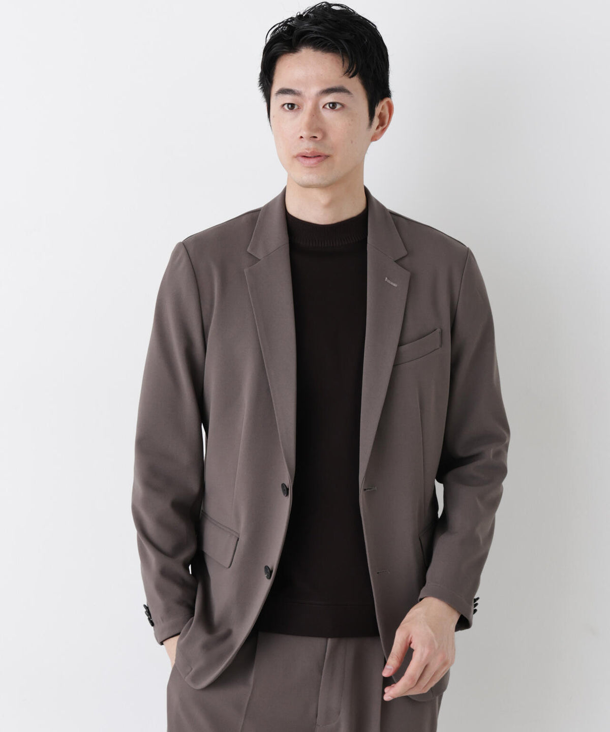 【防シワ/マシンウォッシャブル】｢DamerinoPack｣forJetSetterブークレジャージセットアップ