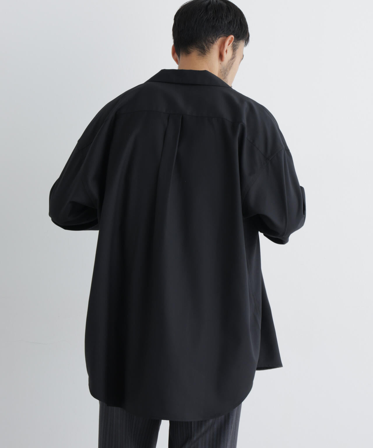 ビッグドレープシャツ 長袖