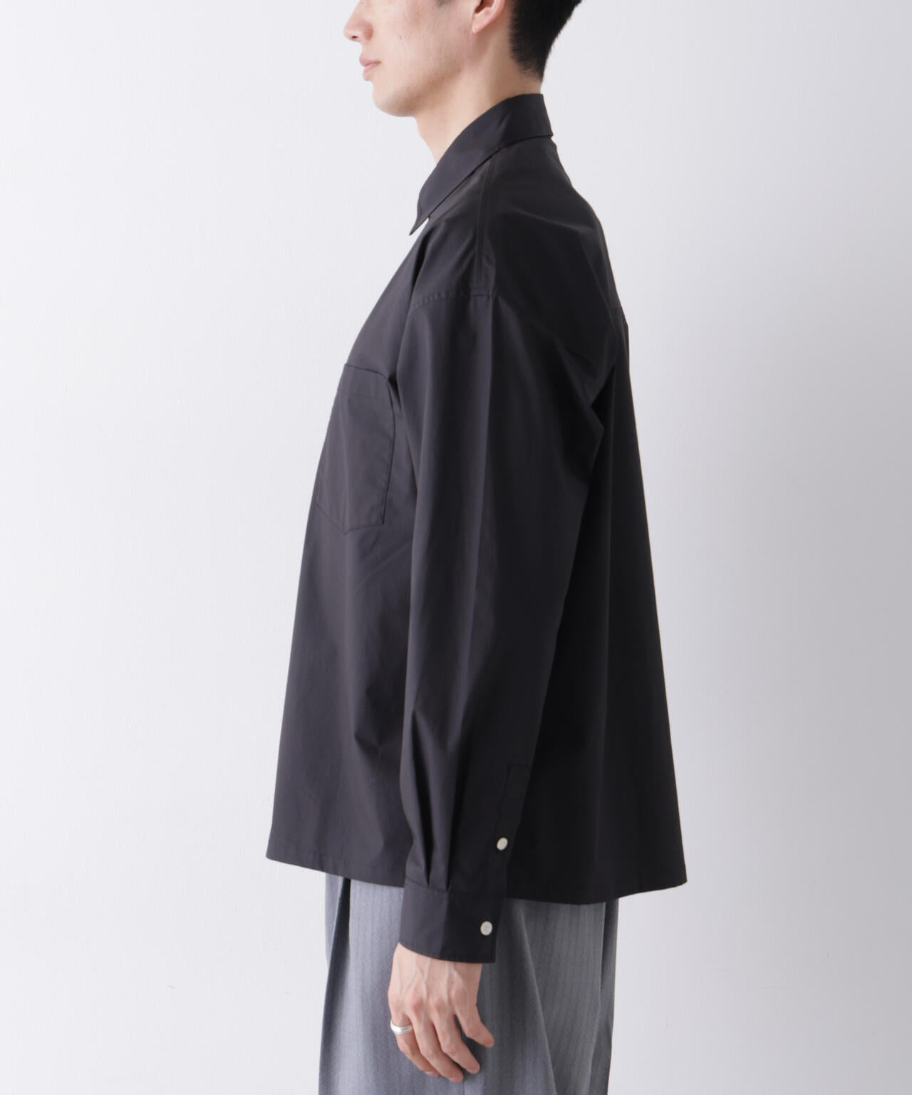 ｢James Fabric｣ ボクシークロップドシャツブルゾン