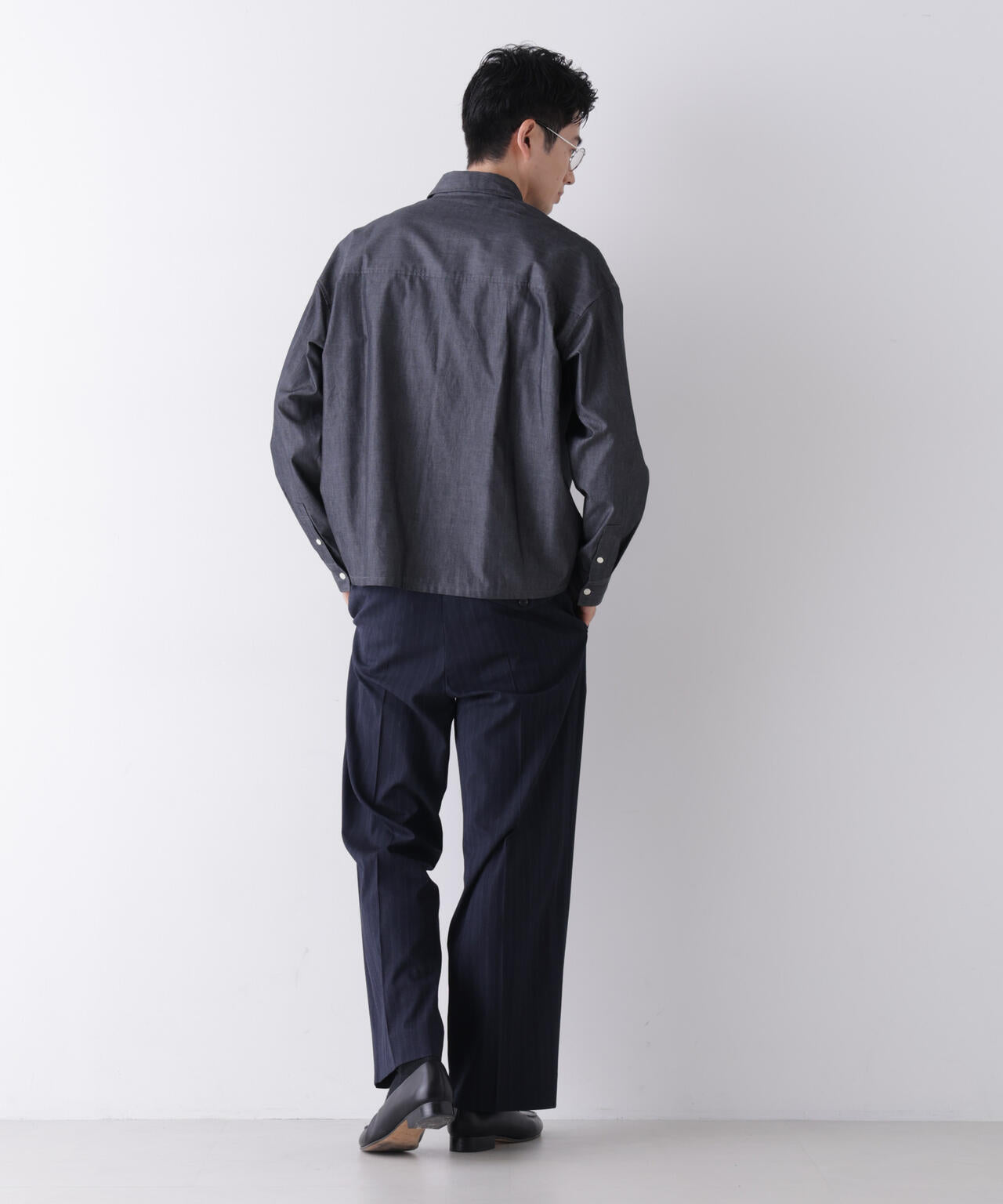 ｢James Fabric｣ ボクシークロップドシャツブルゾン