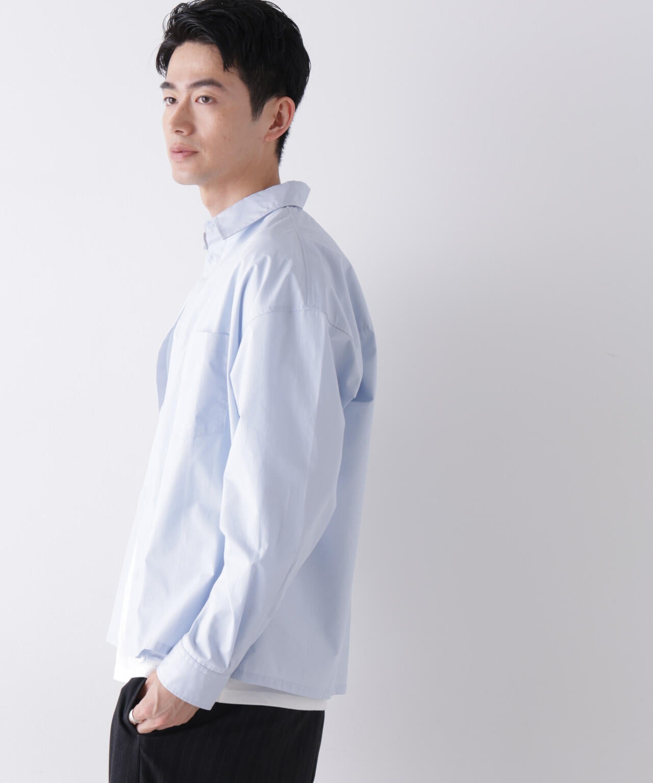 ｢James Fabric｣ ボクシークロップドシャツブルゾン