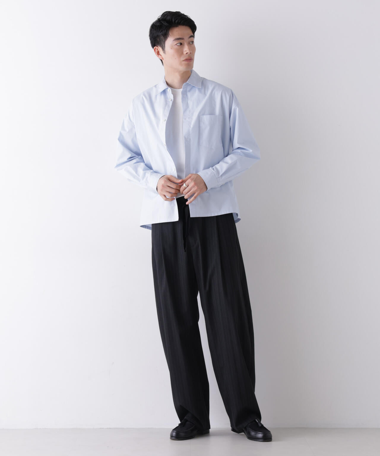 ｢James Fabric｣ ボクシークロップドシャツブルゾン
