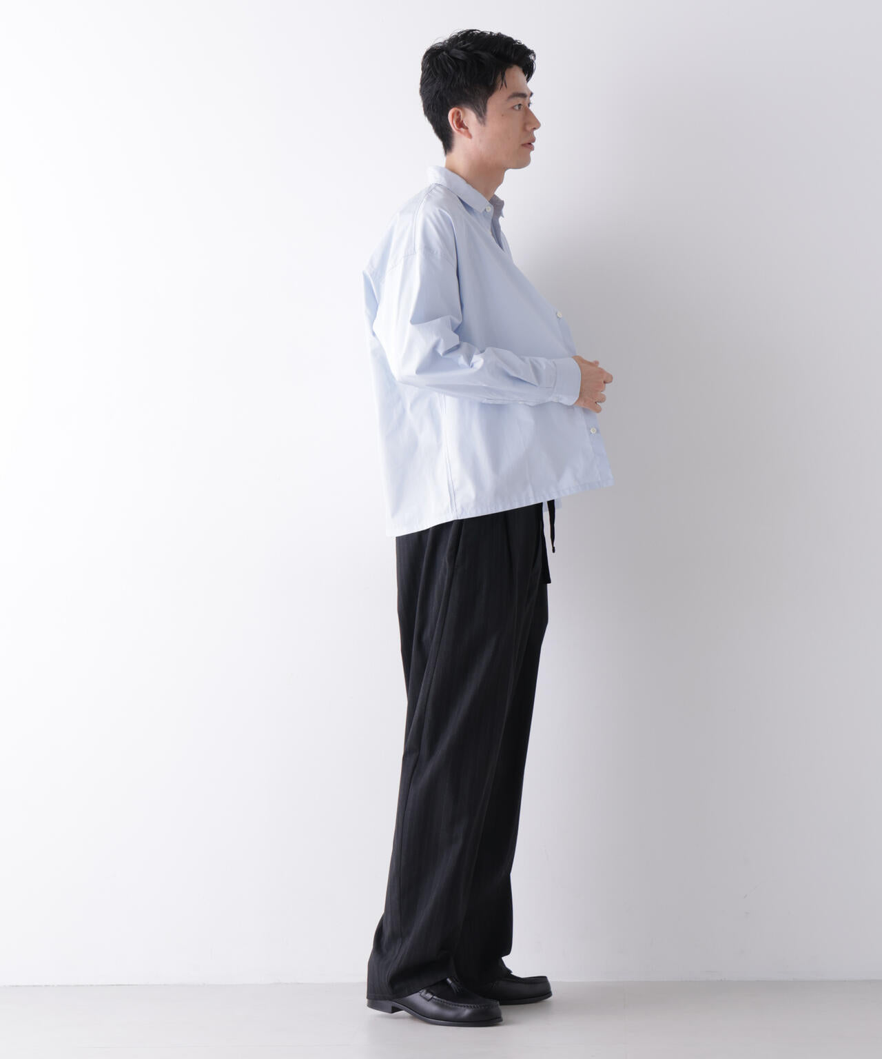 ｢James Fabric｣ ボクシークロップドシャツブルゾン