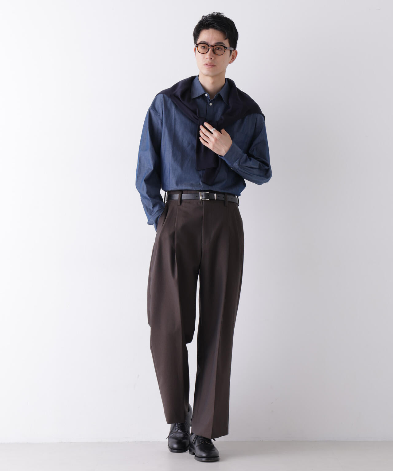 ｢James Fabric｣ ボクシークロップドシャツブルゾン