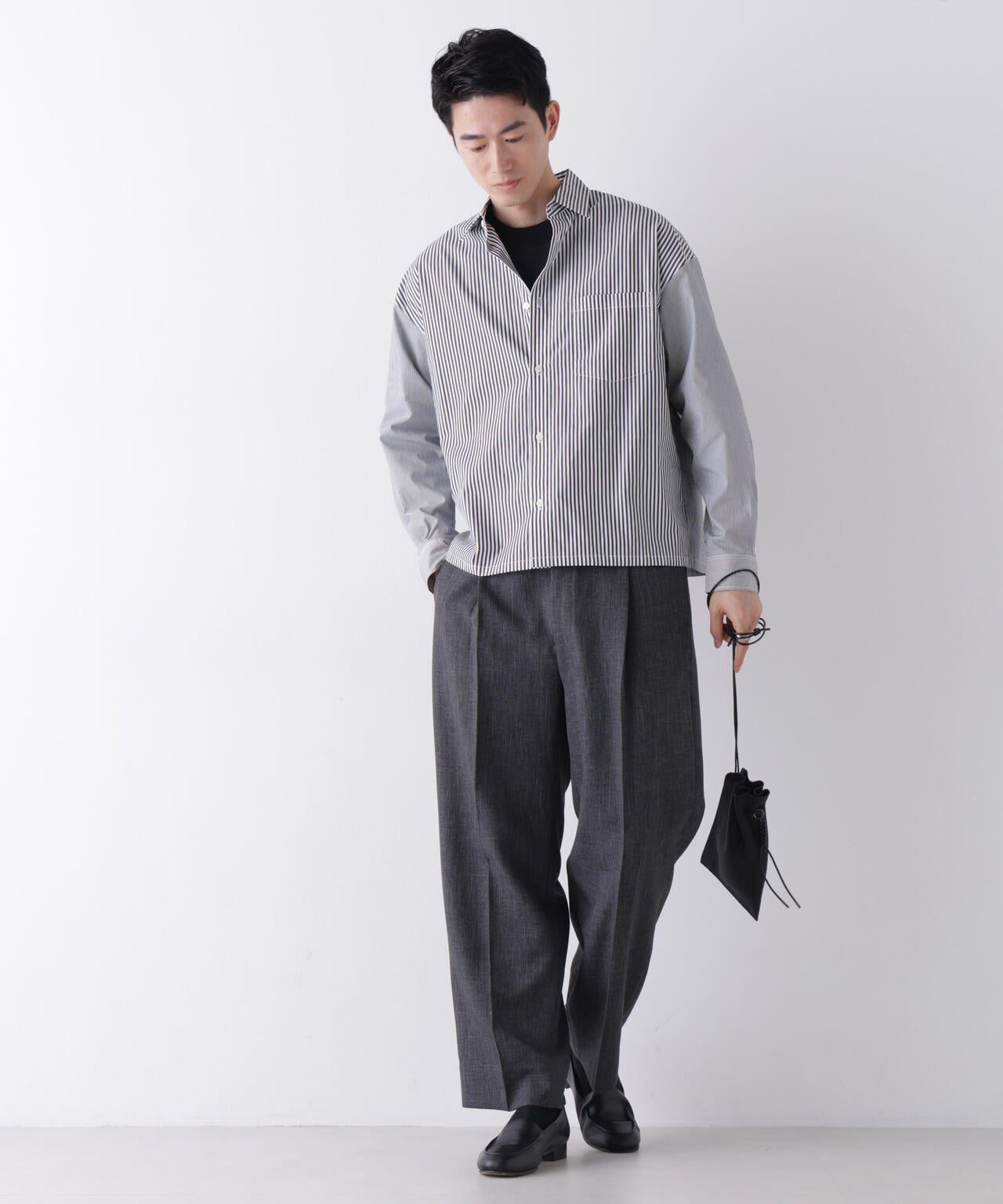 ｢James Fabric｣ ボクシークロップドシャツブルゾン