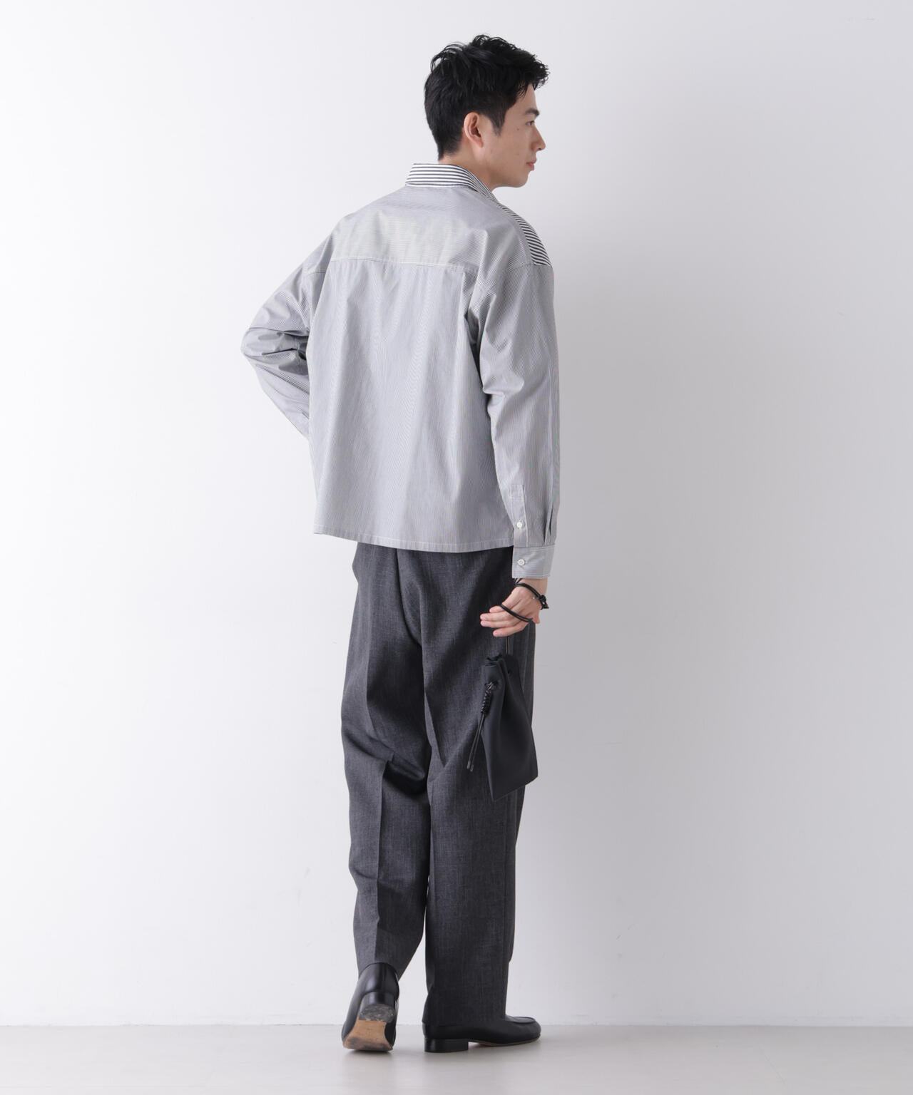 ｢James Fabric｣ ボクシークロップドシャツブルゾン