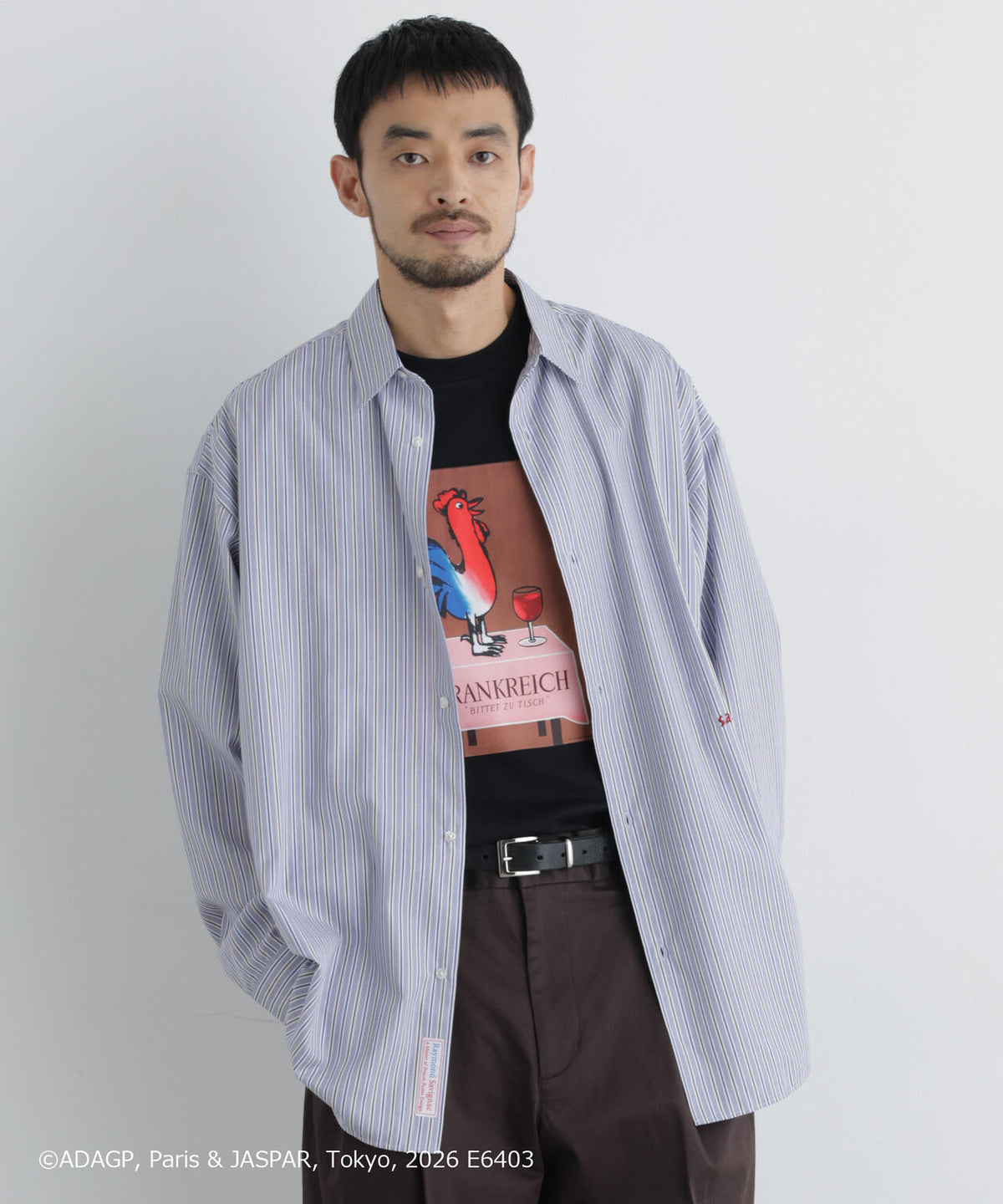 「OtoNANO｣×SAVIGNAC レタードワイドシャツ