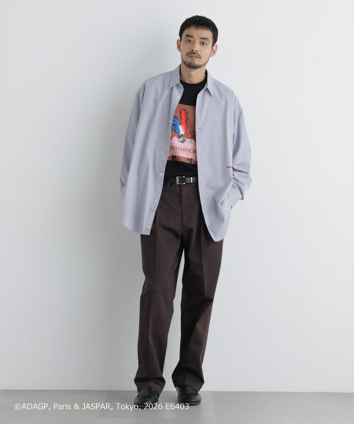 「OtoNANO｣×SAVIGNAC レタードワイドシャツ