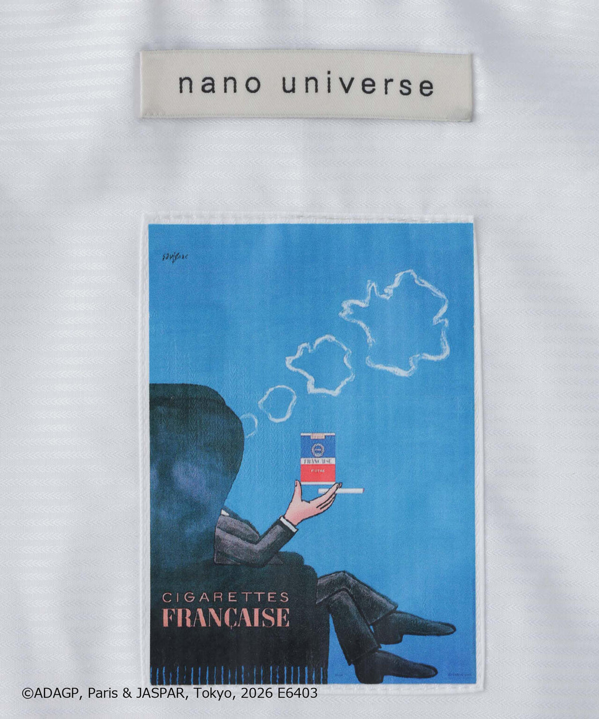 「OtoNANO｣×SAVIGNAC レタードワイドシャツ
