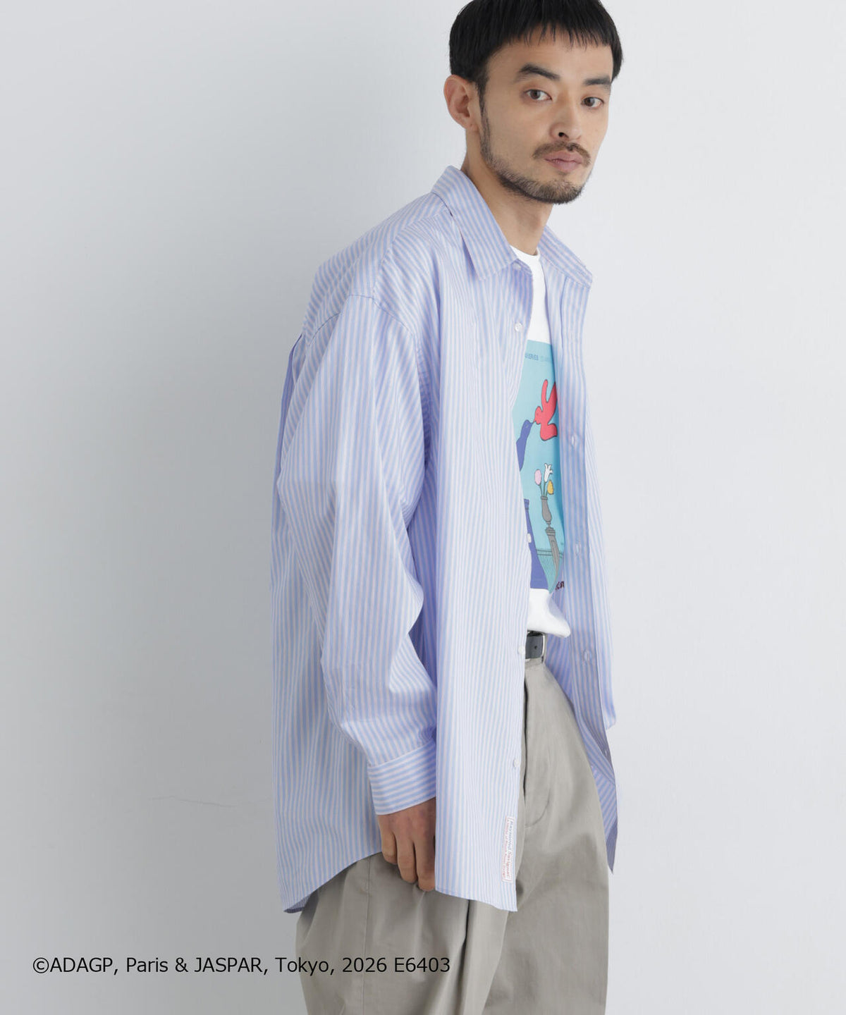 「OtoNANO｣×SAVIGNAC レタードワイドシャツ