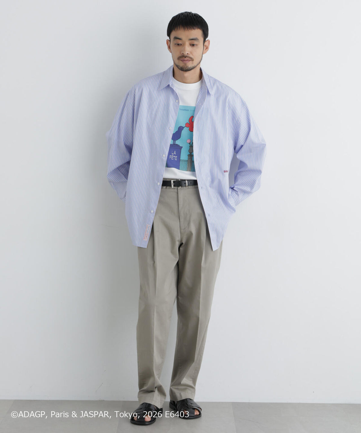 「OtoNANO｣×SAVIGNAC レタードワイドシャツ