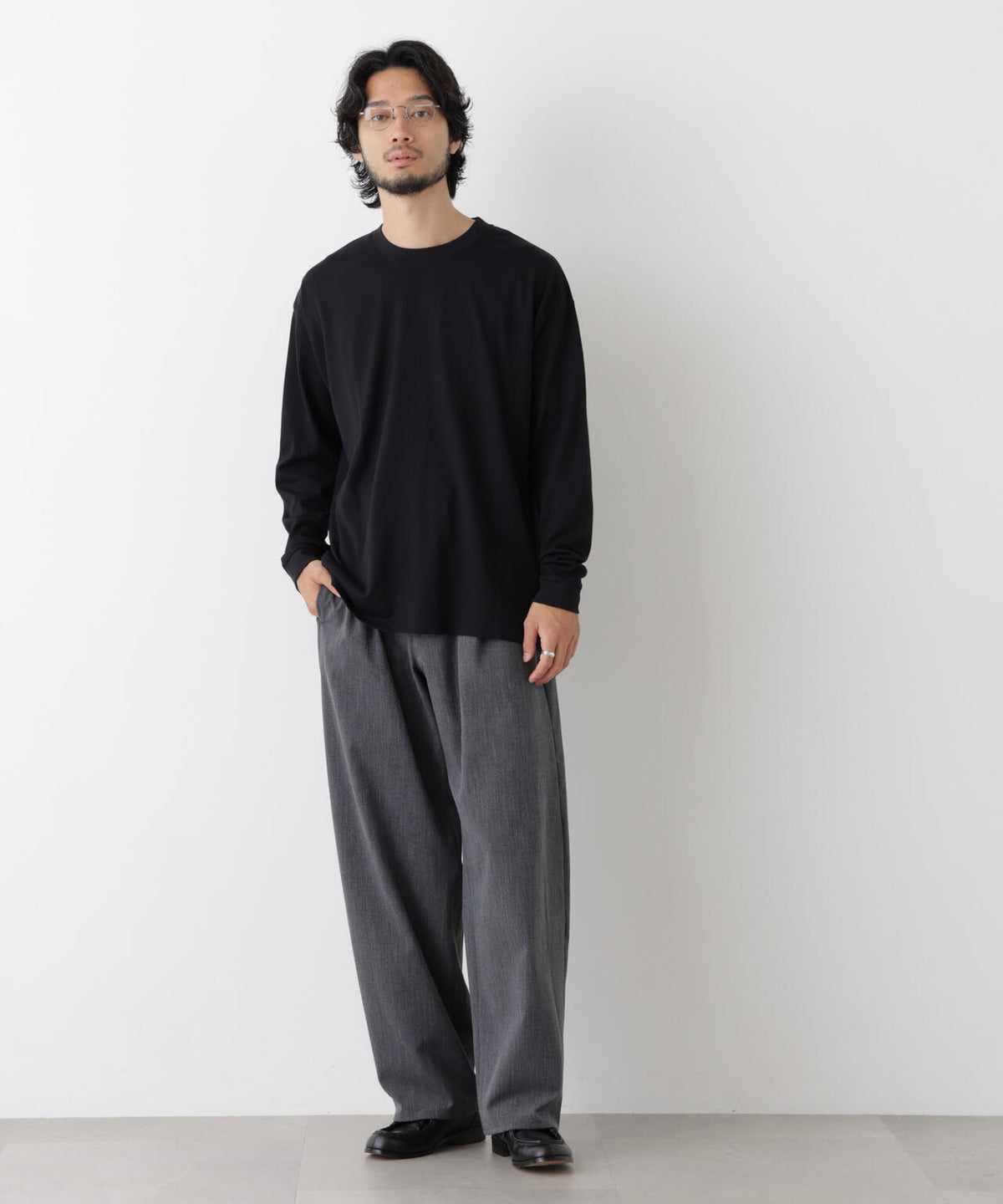 Anti Soaked(R)  汗染み防止 ビッグTシャツ 長袖