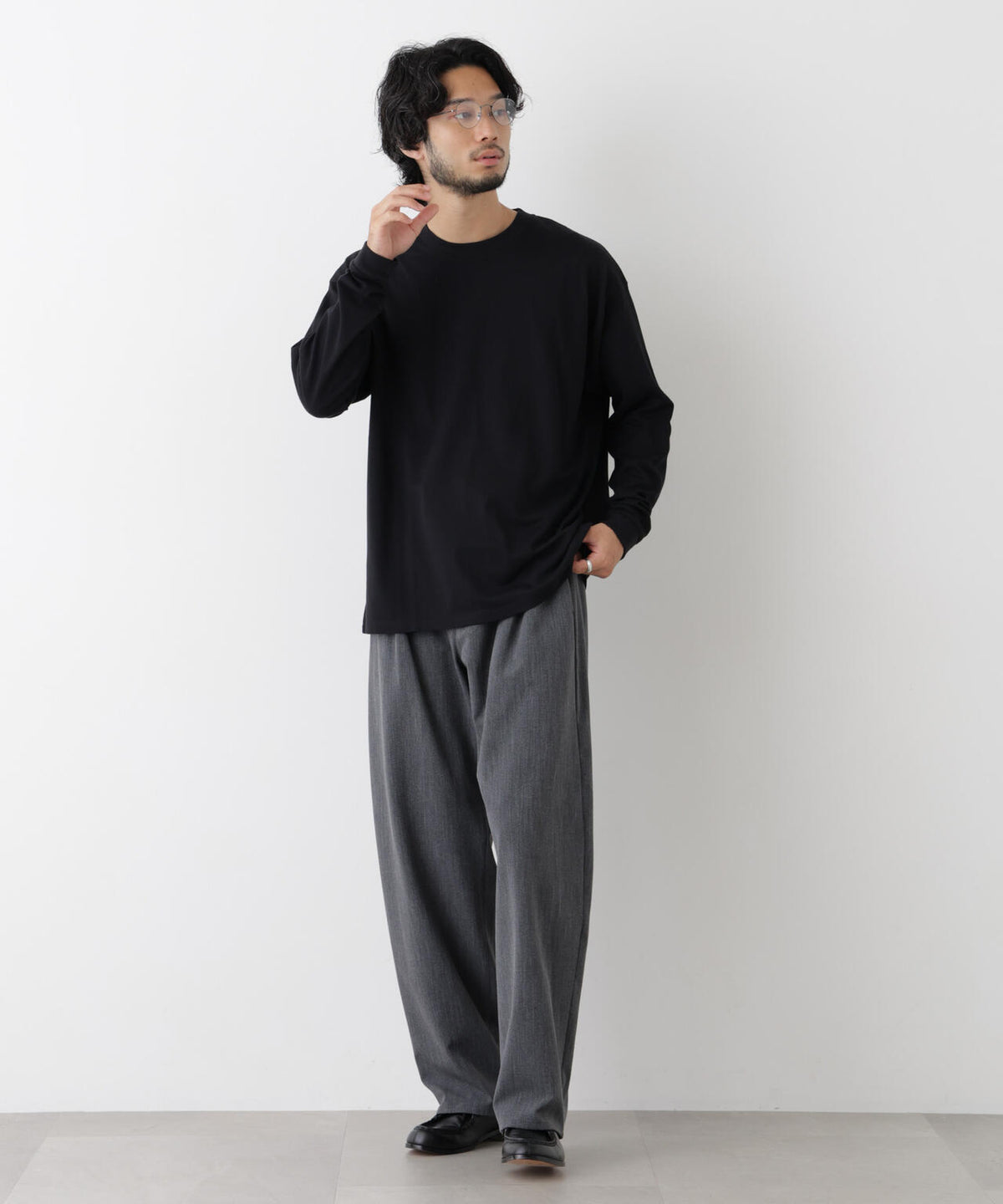 Anti Soaked(R)  汗染み防止 ビッグTシャツ 長袖