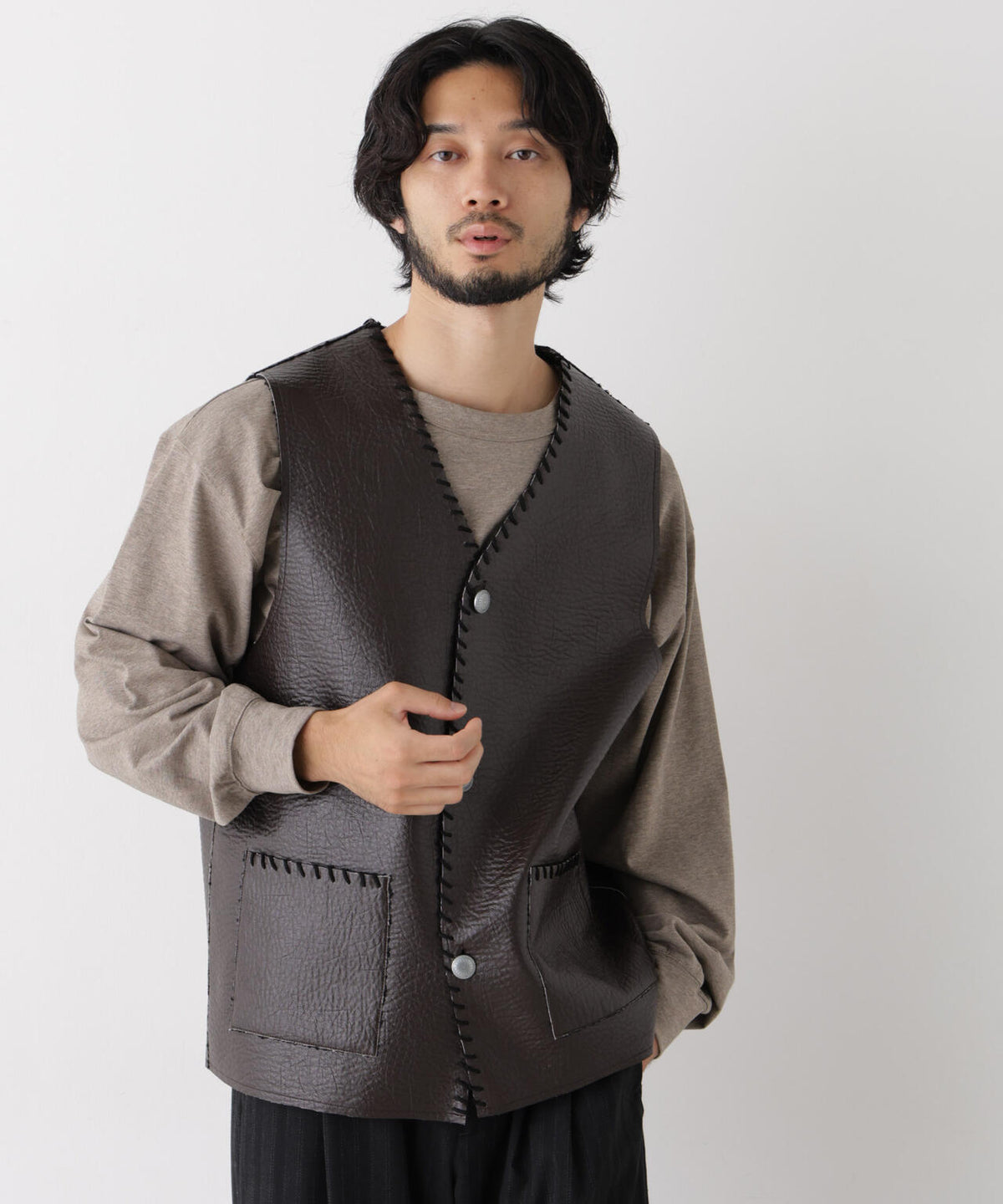 181cm　B:75 W:73 H:90 着用サイズ：L
