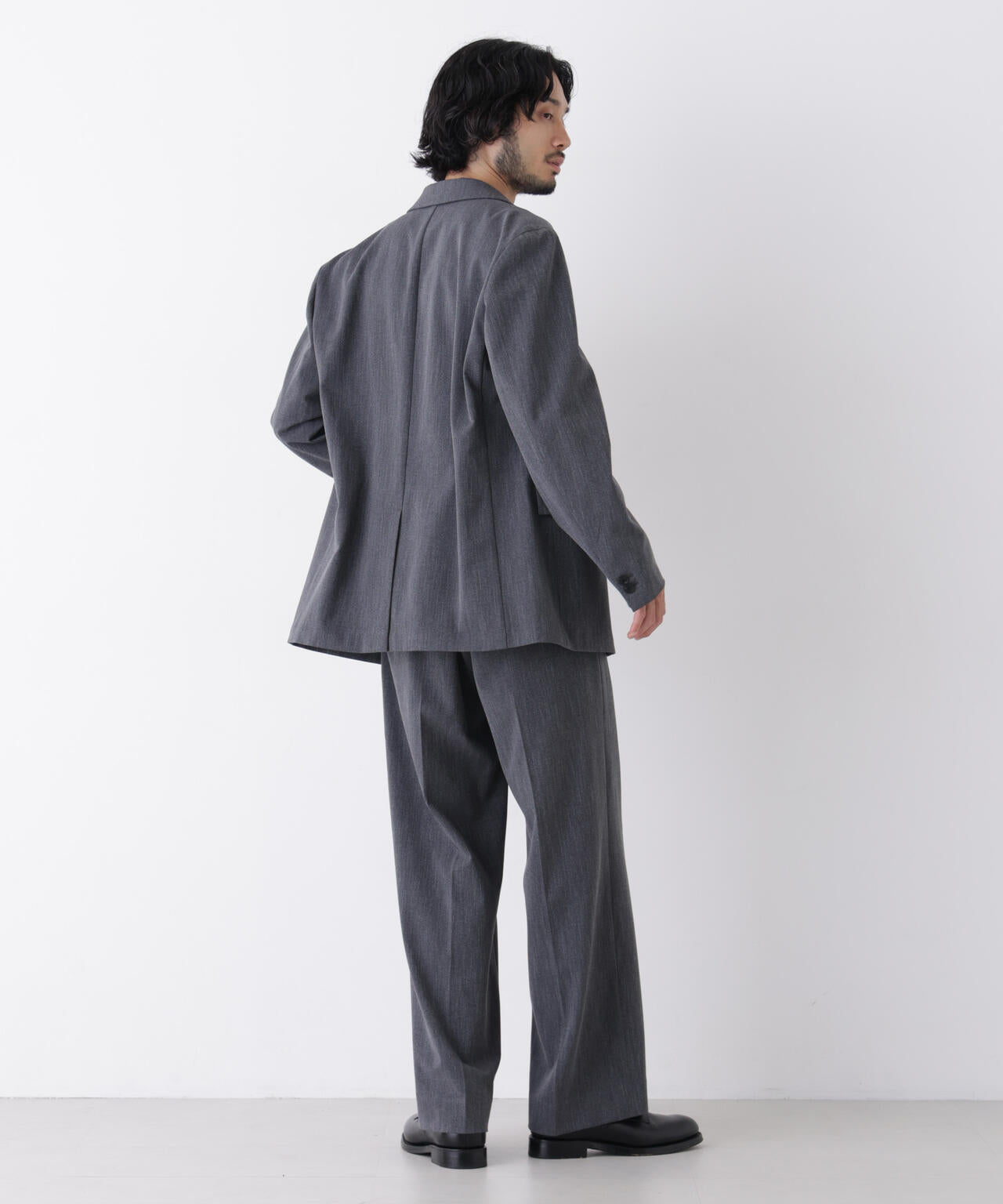 ｢DELEGANT｣ ワンタックストレートトラウザーズ（セットアップ可）