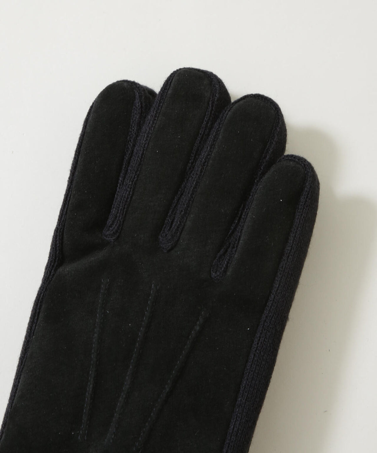 タッチパネル対応 シープレザーニットコンビグローブ