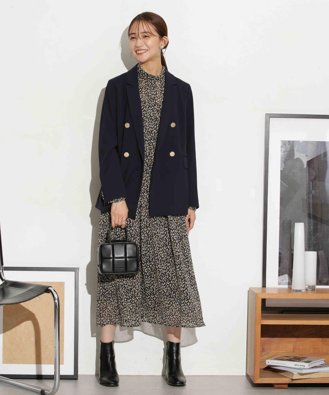 フィルムドットシフォンタックワンピース