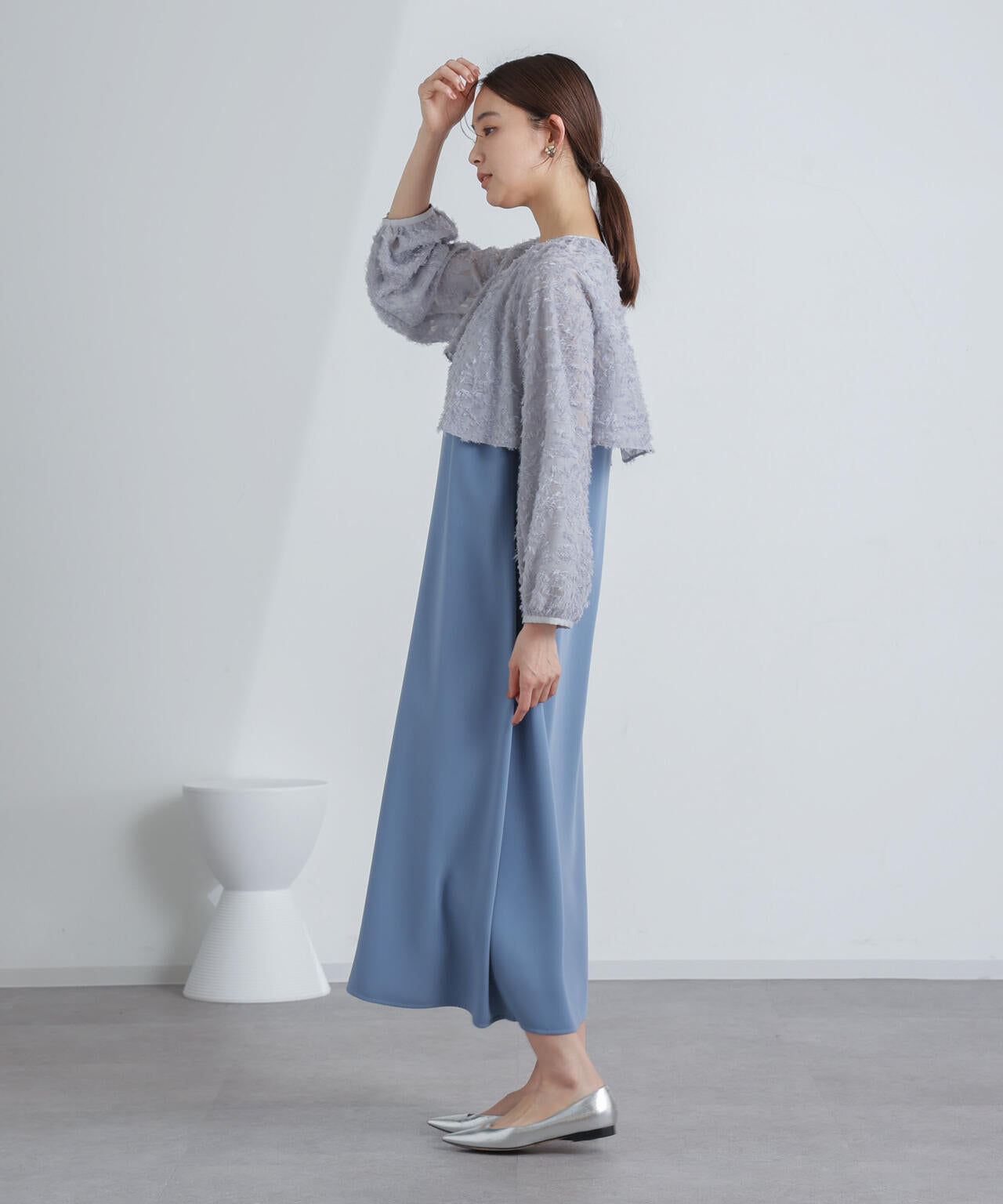 前後2WAYボレロ付きキャミワンピース