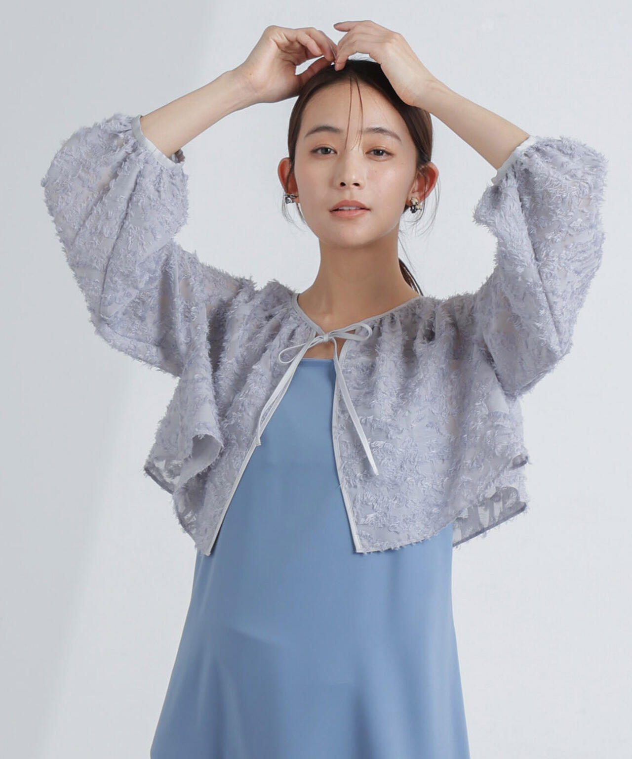 前後2WAYボレロ付きキャミワンピース