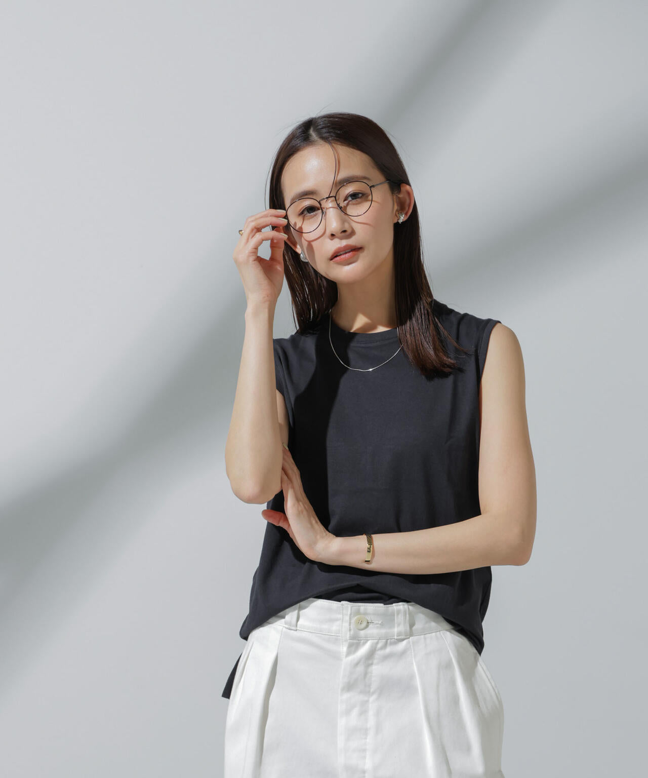 Anti Soaked(R) 汗染み防止 ノースリーブTシャツ