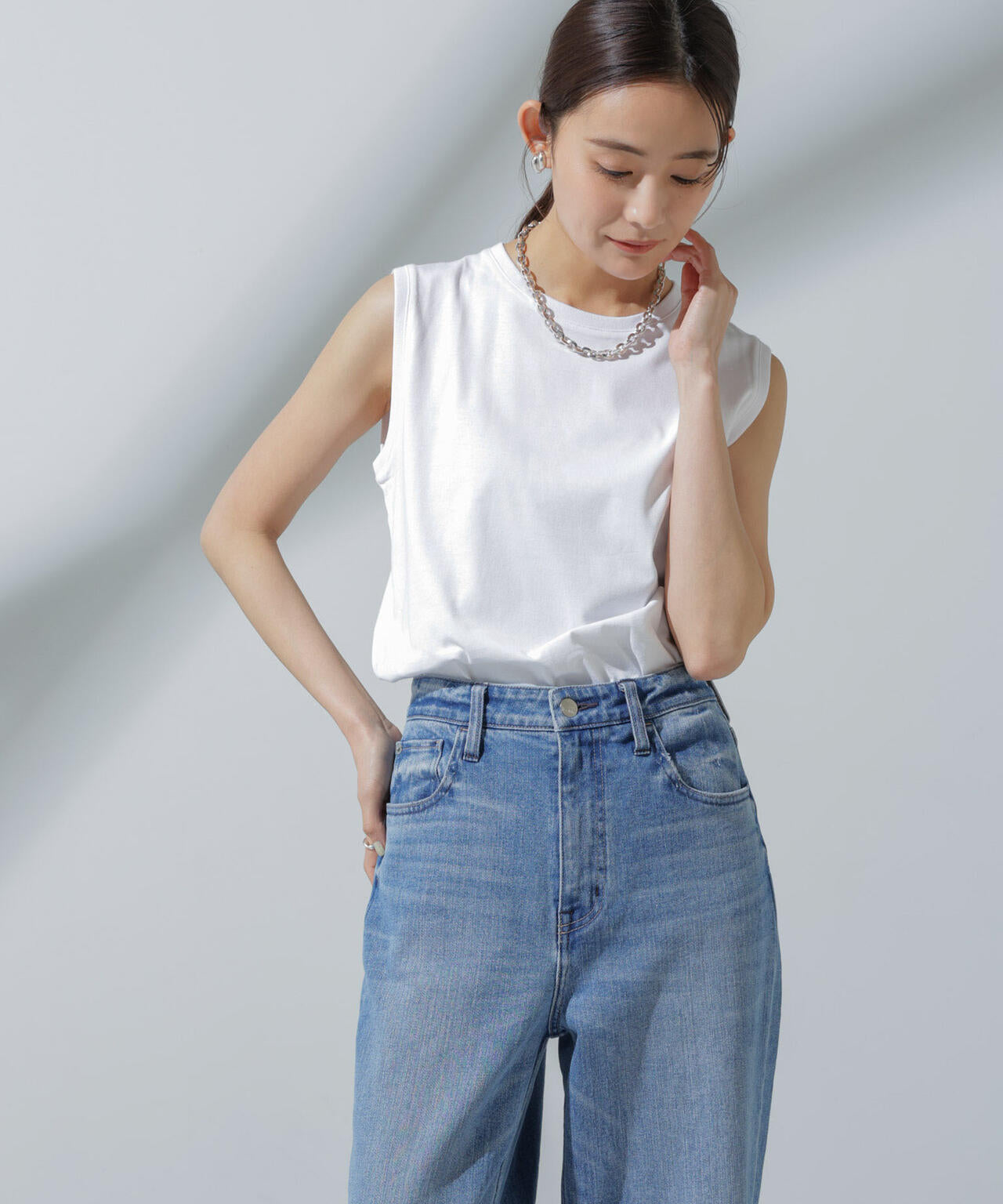 Anti Soaked(R) 汗染み防止 ノースリーブTシャツ