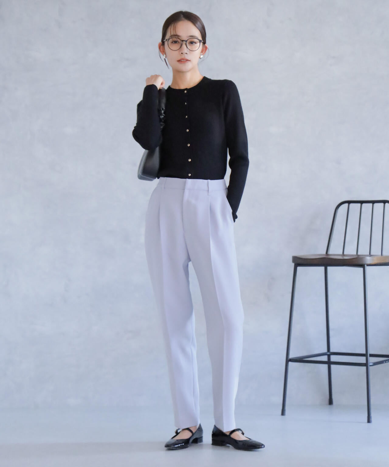 デイリーファンクション タックテーパードパンツ(セットアップ可)
