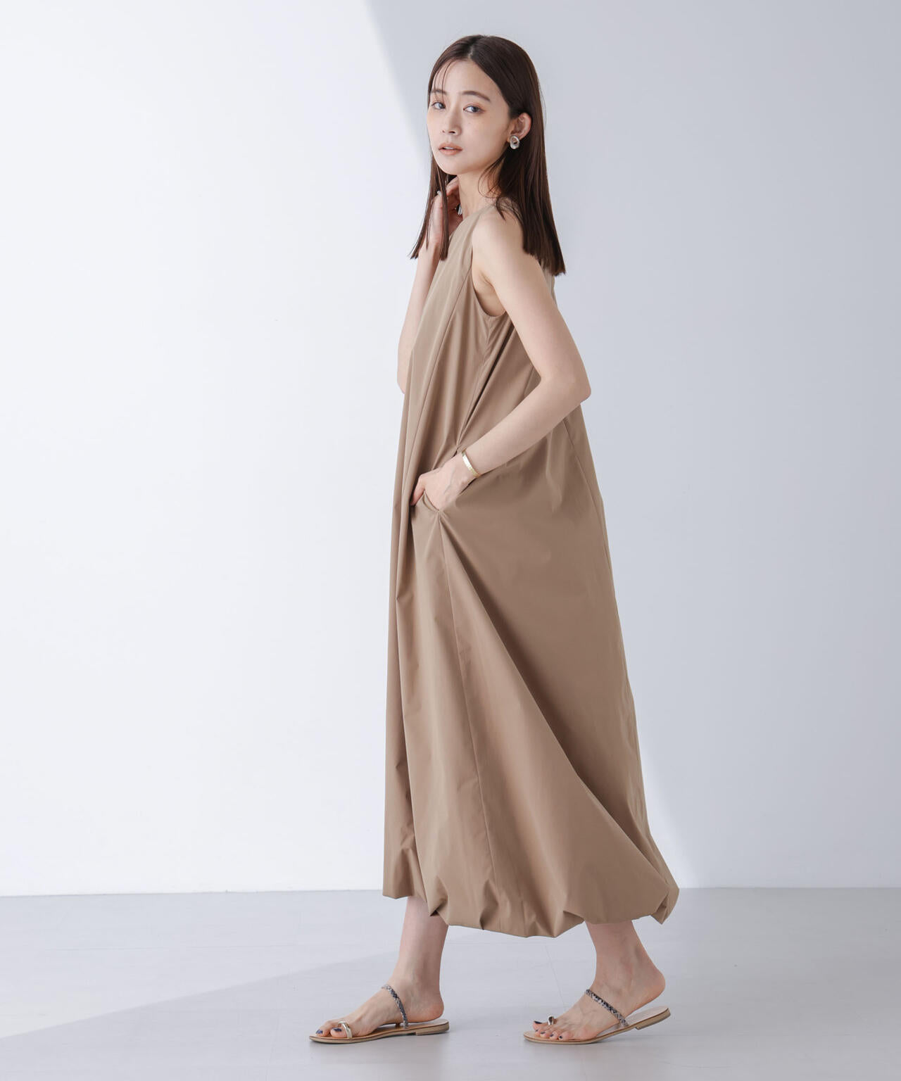 At PARK＆DAILYWEAR/ノースリバルーンワンピース
