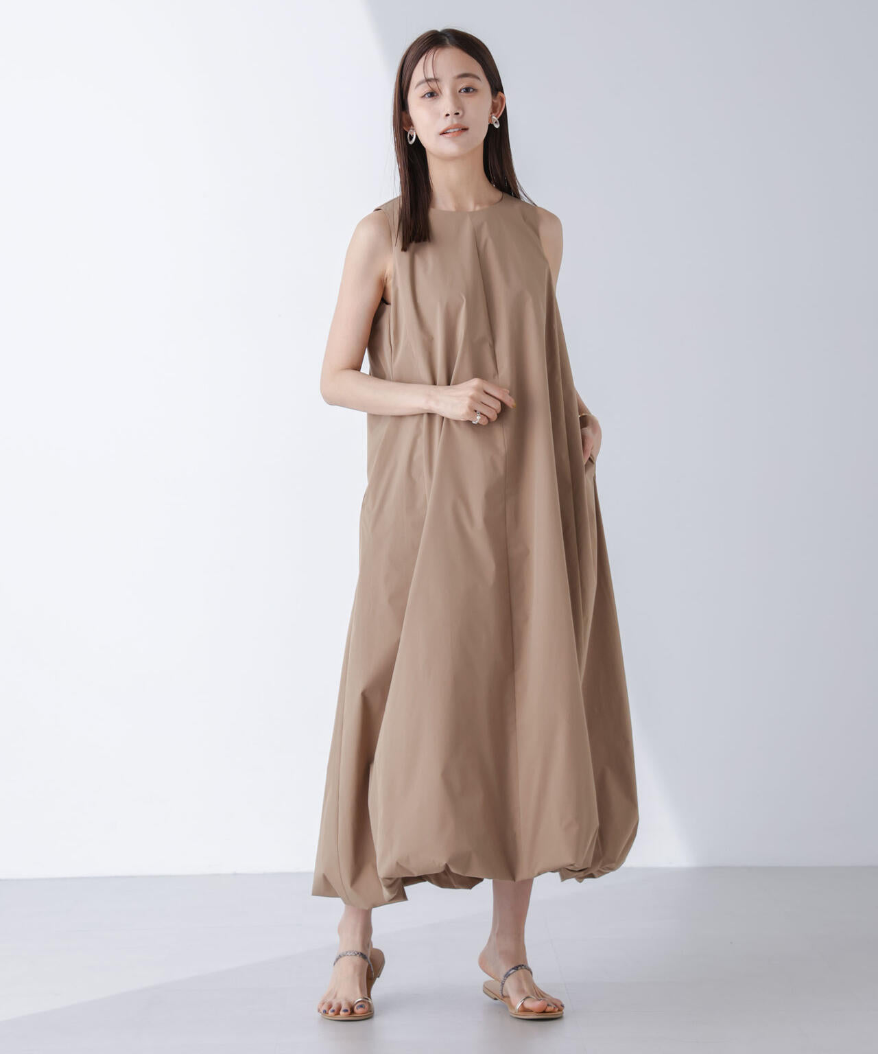 At PARK＆DAILYWEAR/ノースリバルーンワンピース