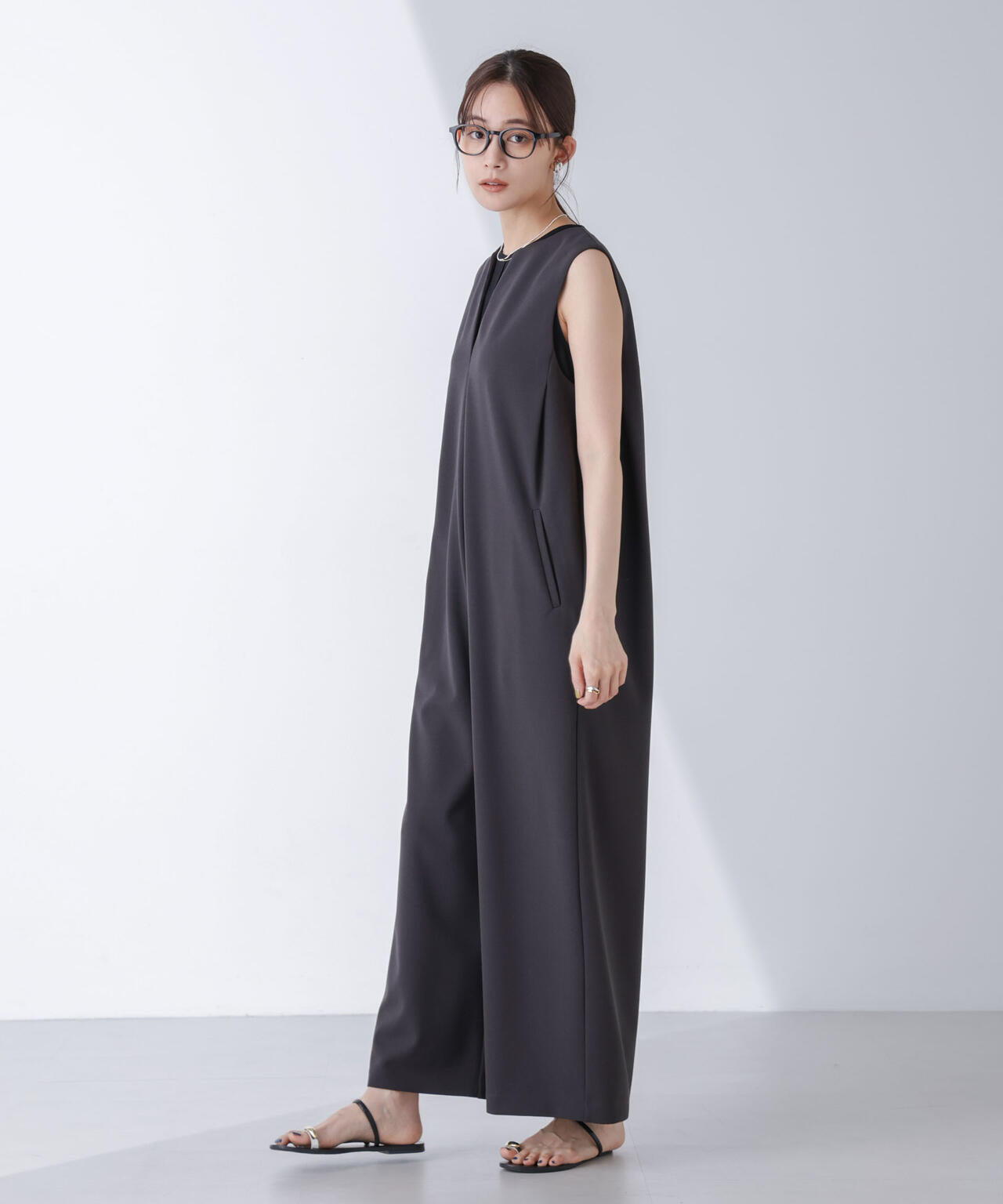 AtPARK＆DAILYWEAR/カットジョーゼットサロペ